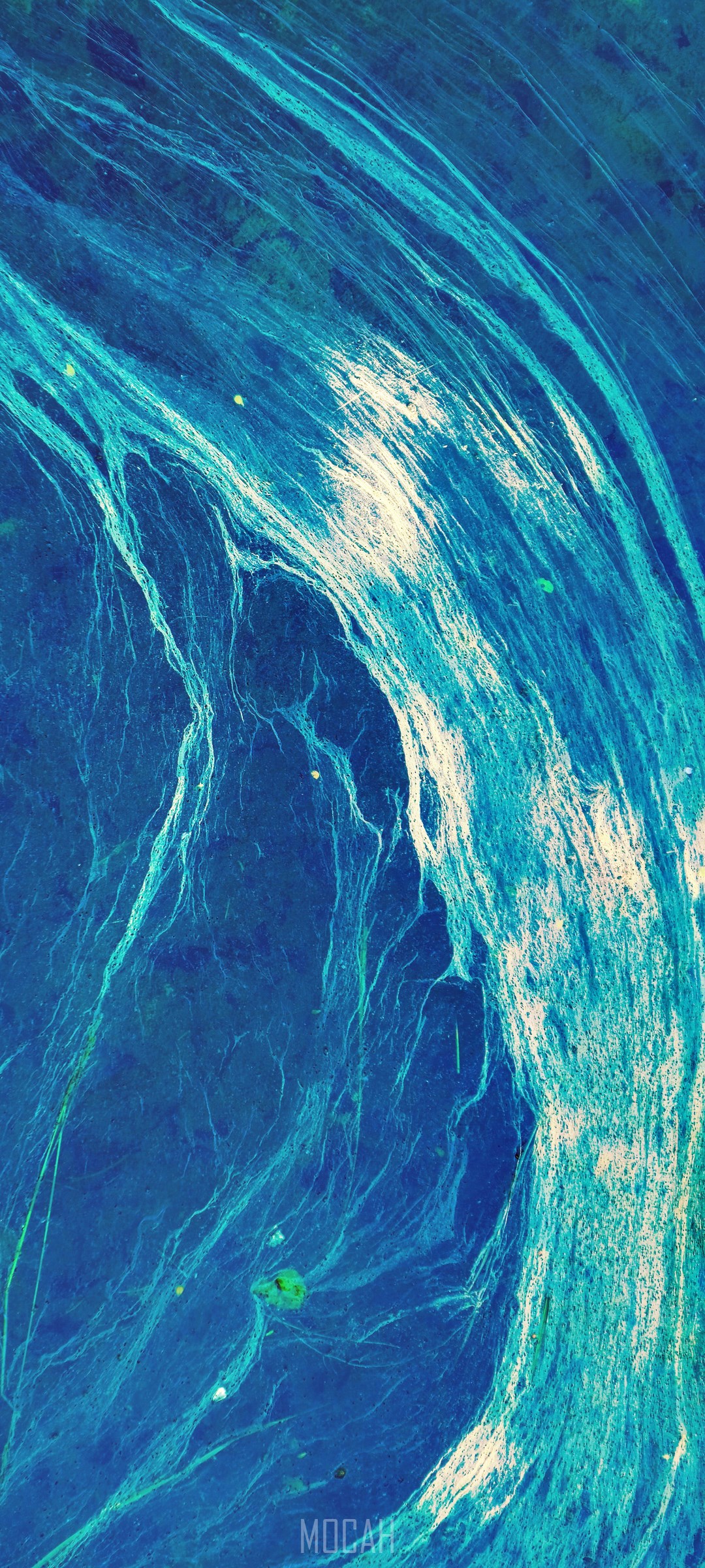 Abstract blue and turquoise swirling patterns HD Phone Wallpaper