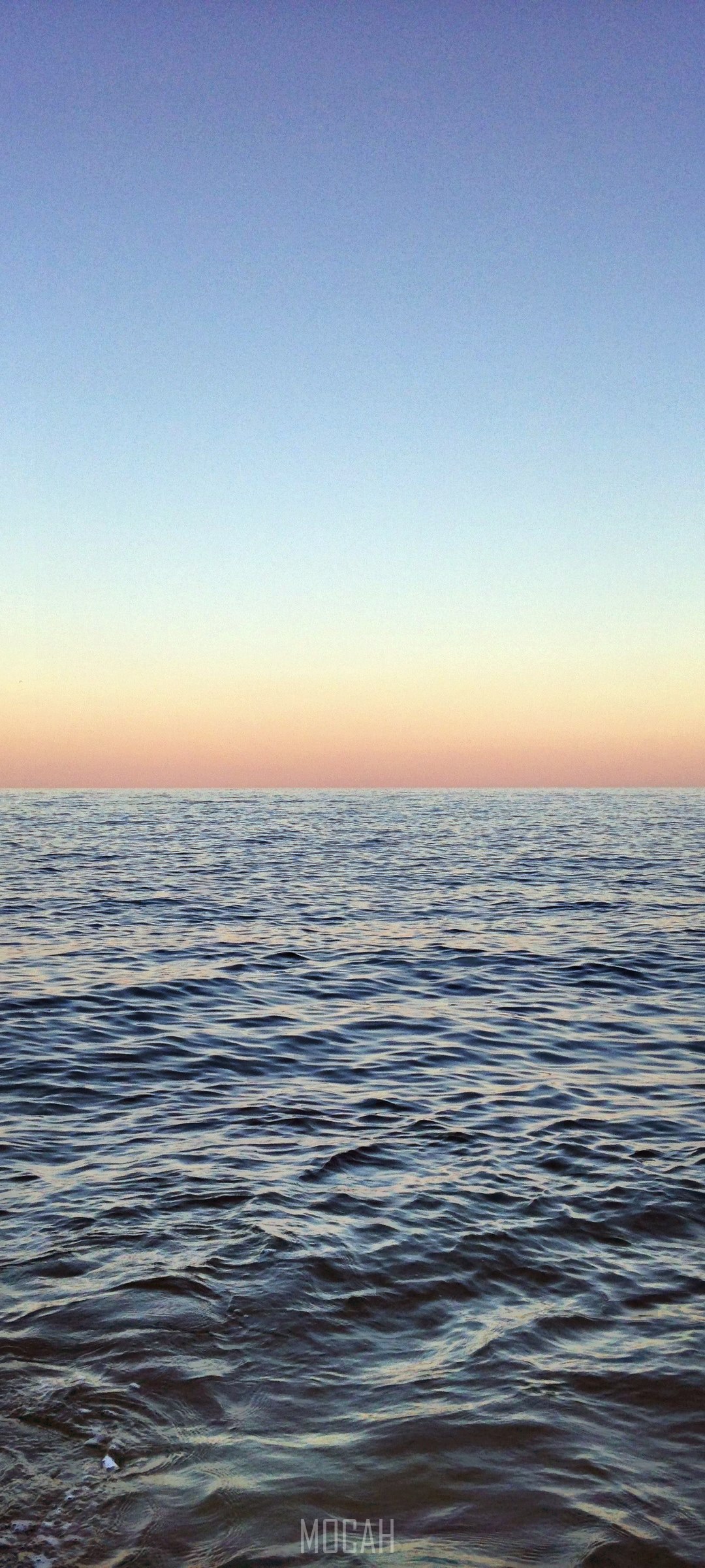 Ocean horizon at sunset with OnePlus 7T screensaver HD Phone Wallpaper