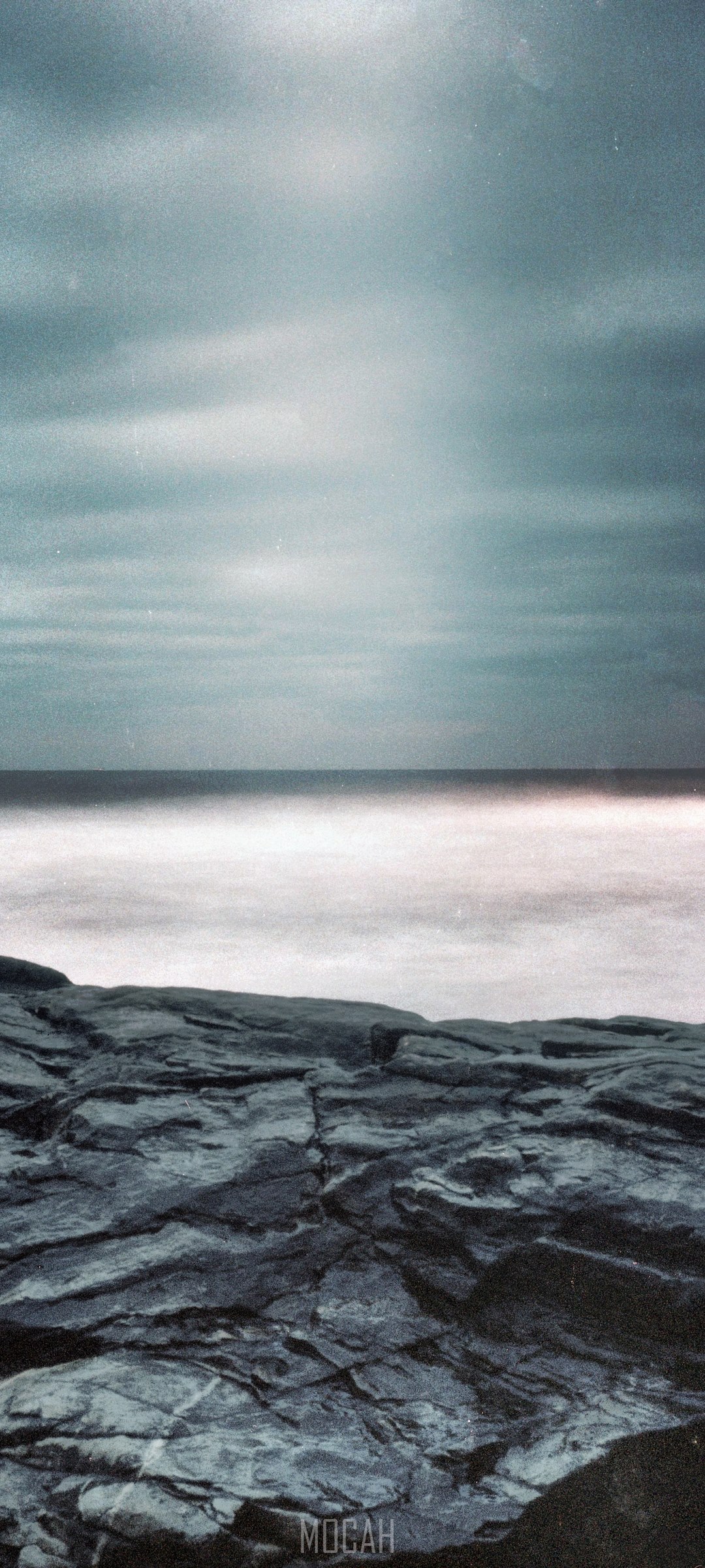 Ocean waves crashing on rocky shore HD Phone Wallpaper