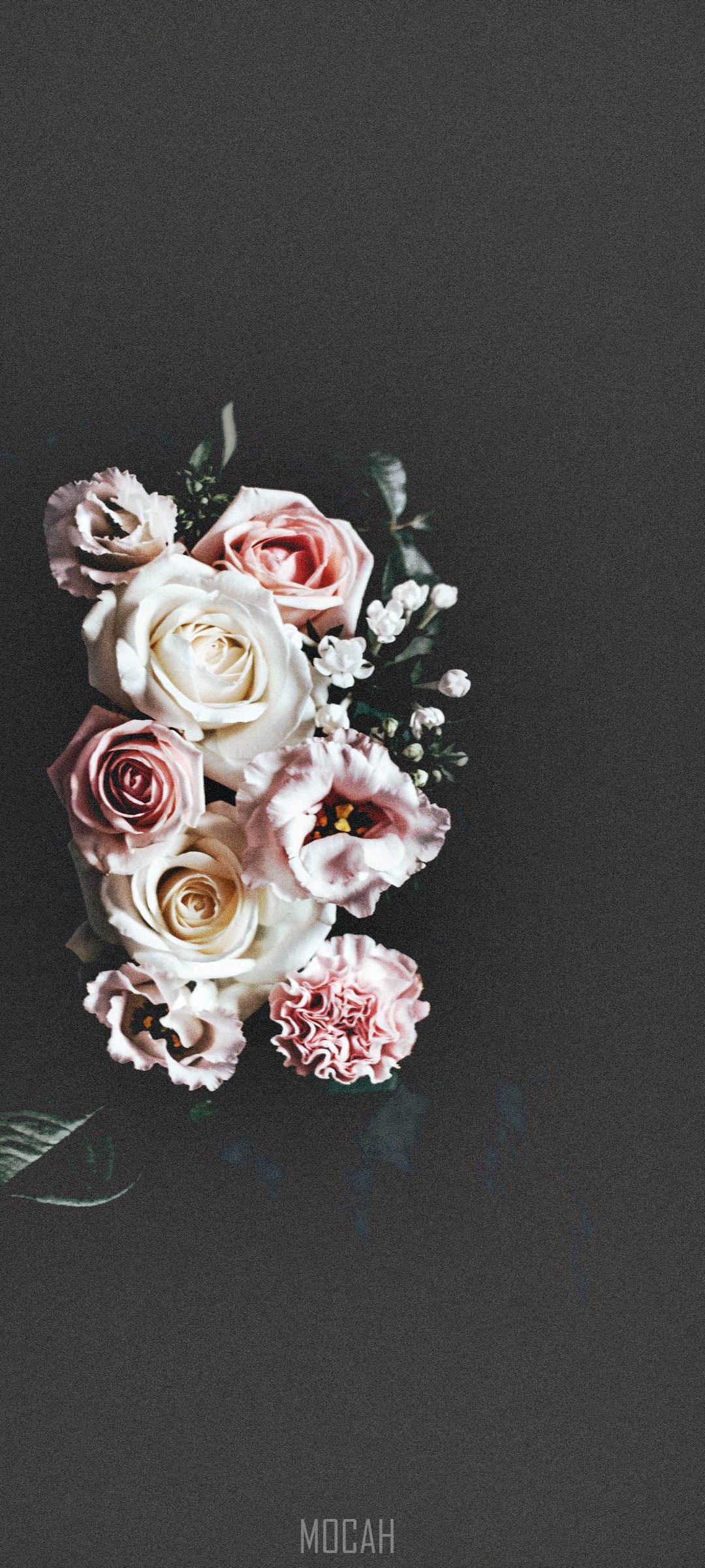 Flower arrangement of pink and white roses HD Phone Wallpaper