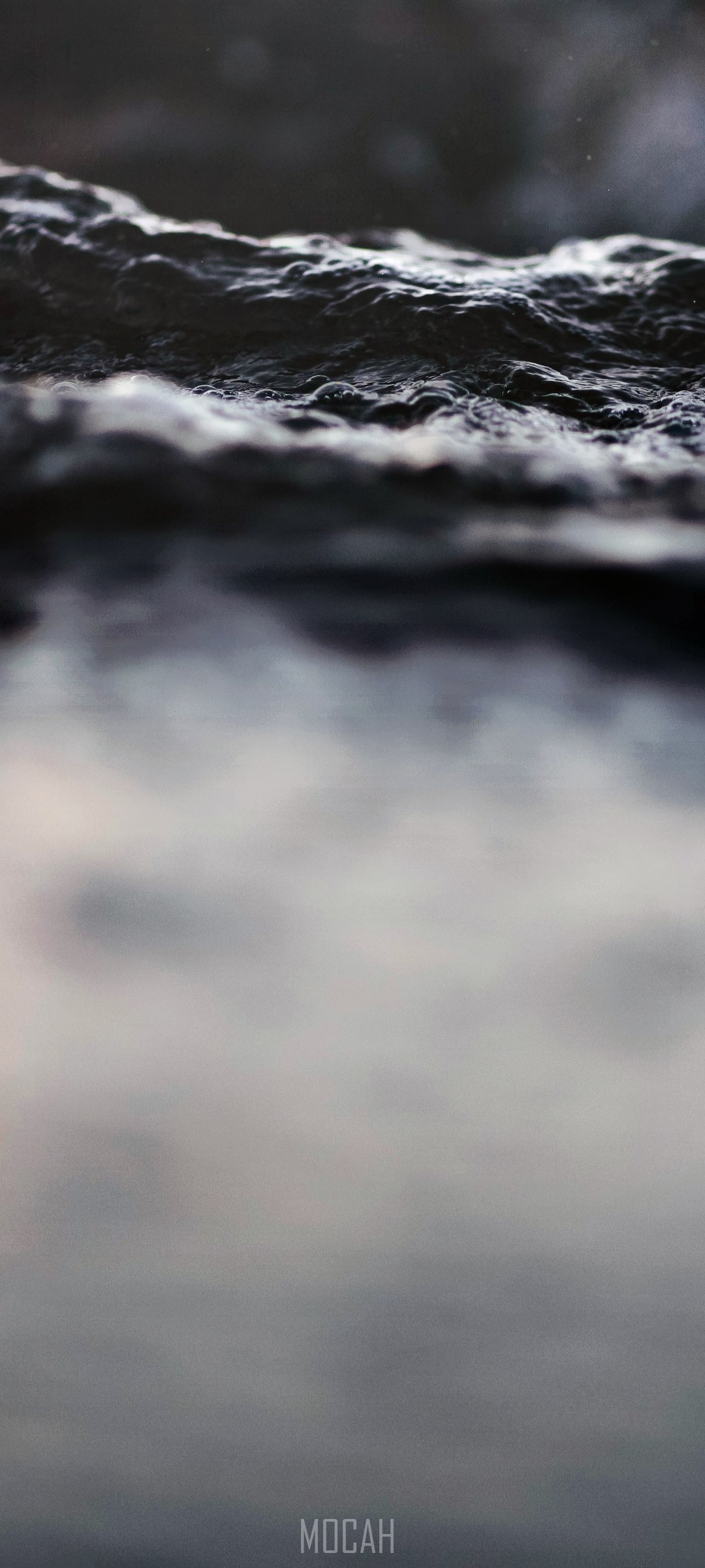 Abstract dark water surface with reflection HD Phone Wallpaper
