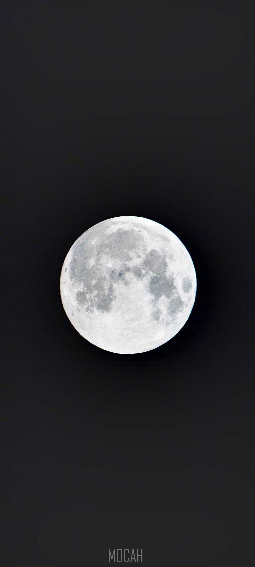Full Moon on a Dark Background HD Phone Wallpaper