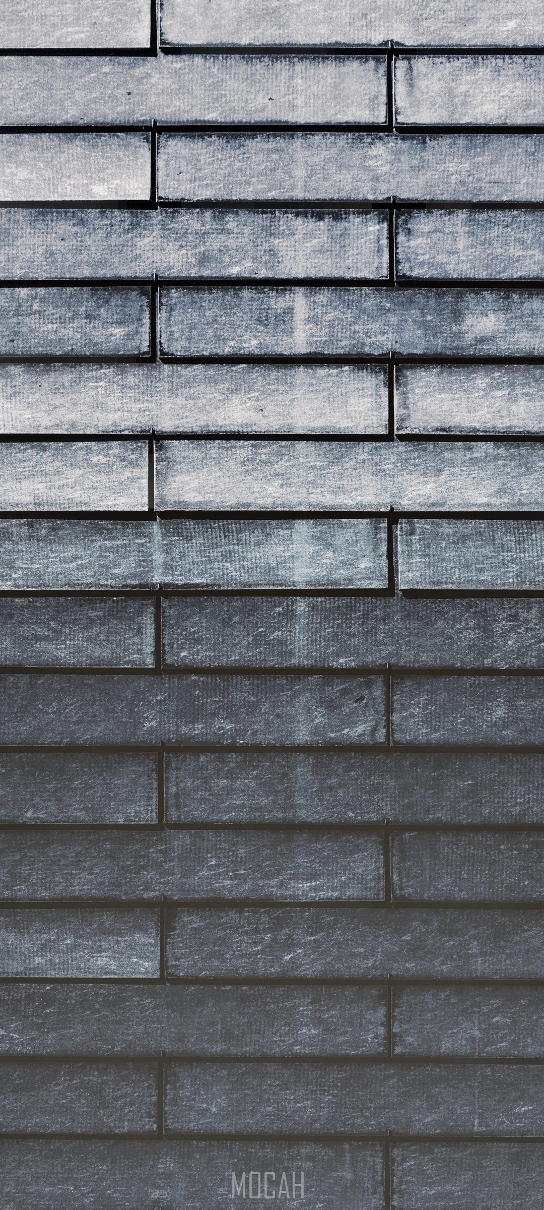 Gray brick wall texture with a watermark HD Phone Wallpaper