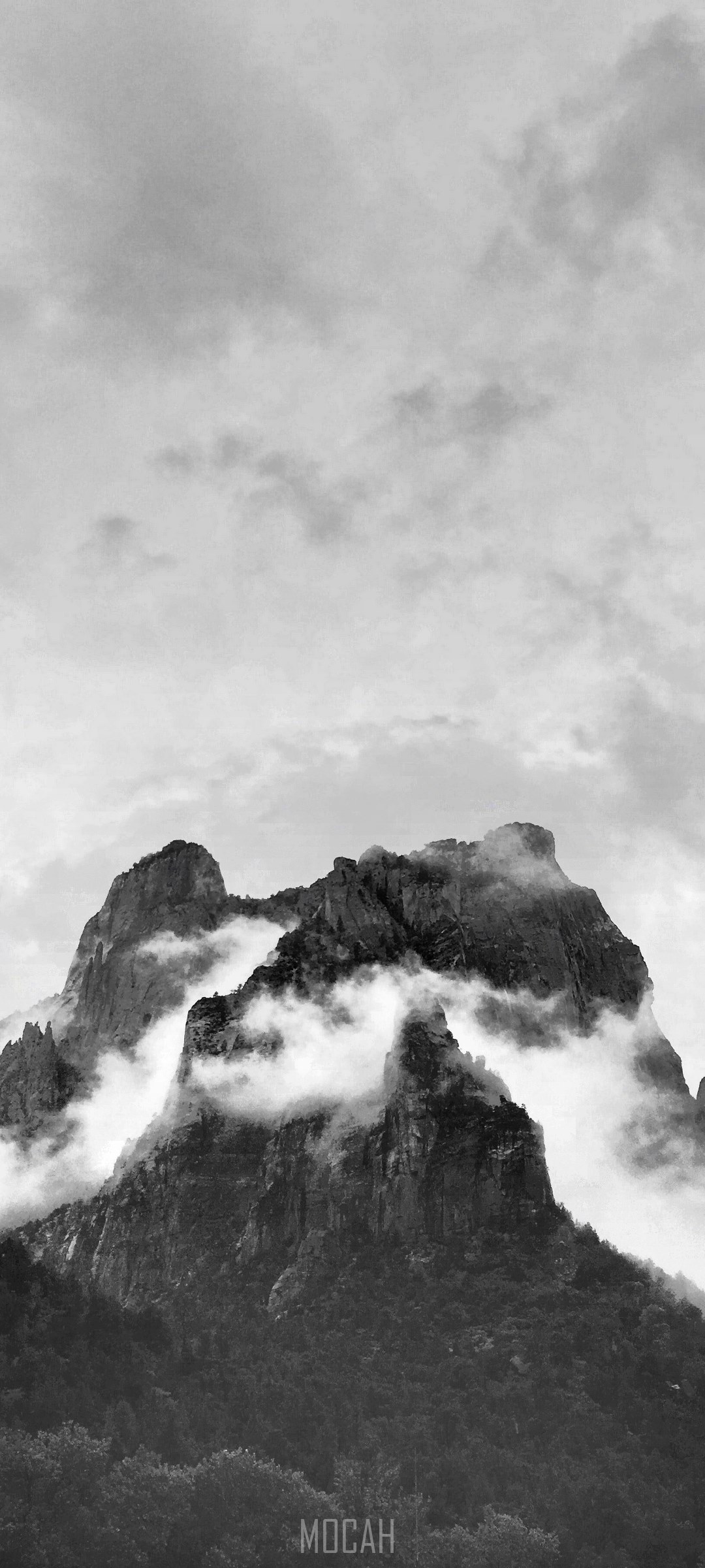 Misty Mountains HD Phone Wallpaper