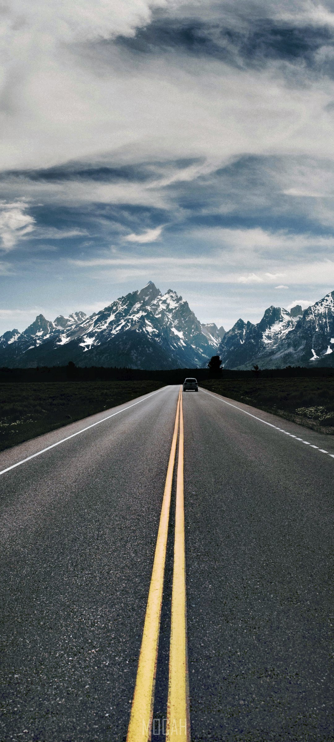 Road to Grand Teton Mountains HD Phone Wallpaper