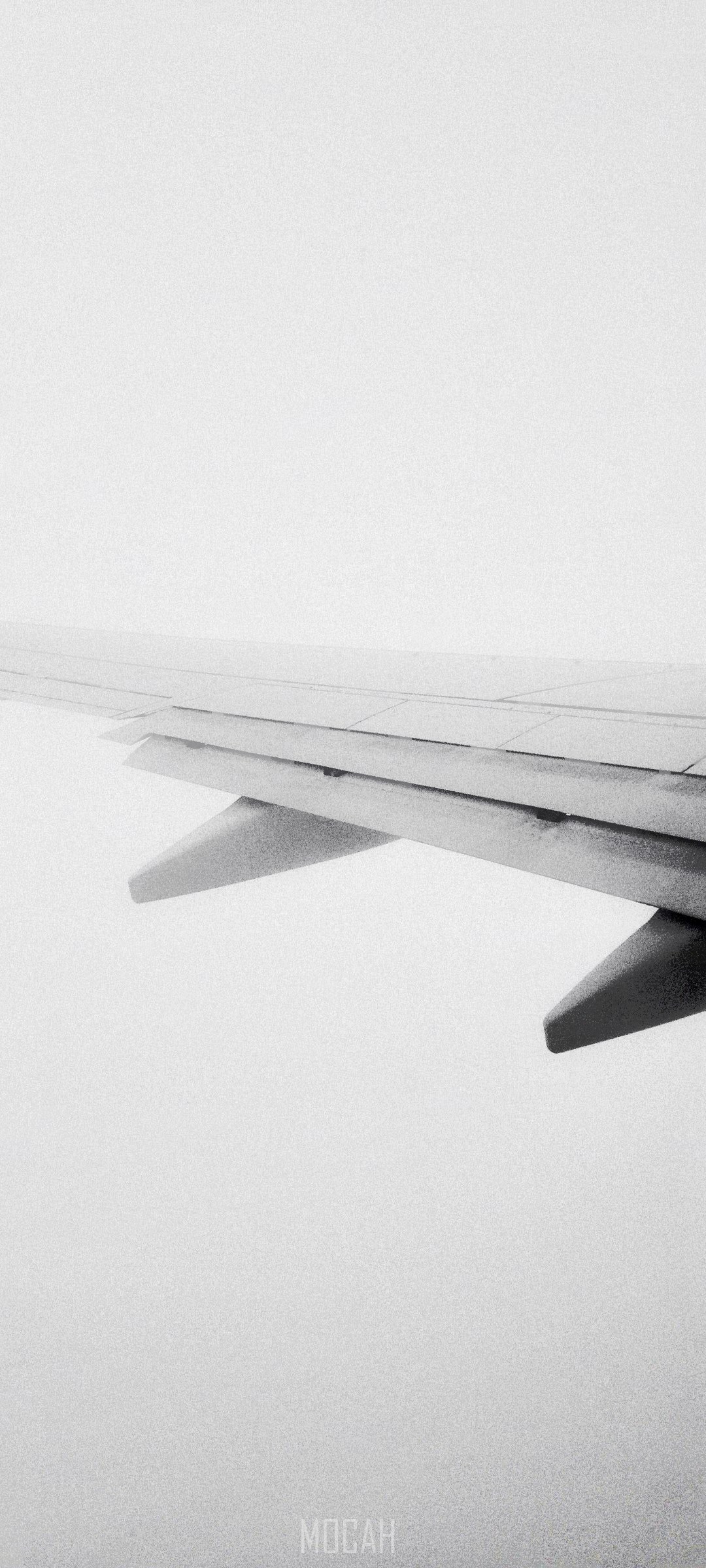 Airplane wing flying above clouds HD Phone Wallpaper