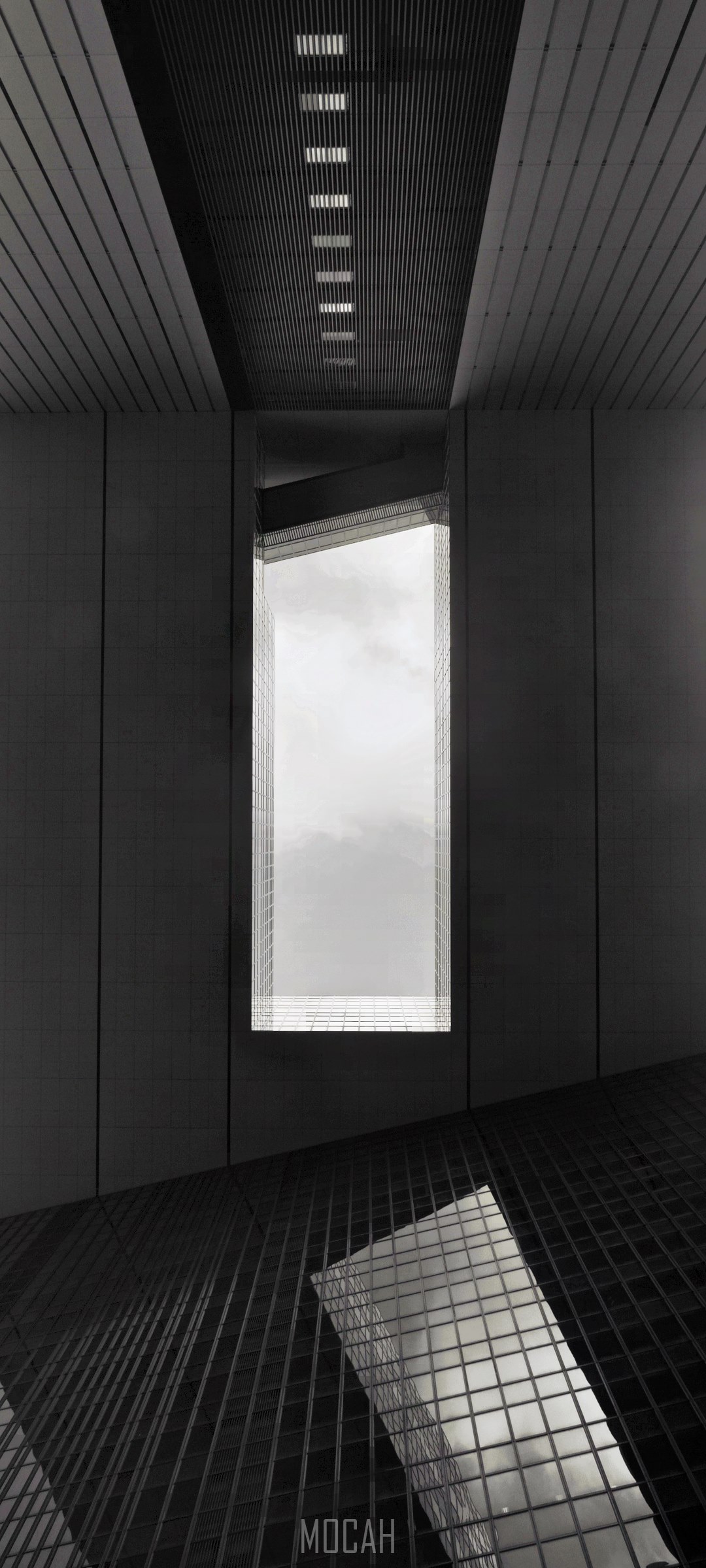 Modern architecture with sky view HD Phone Wallpaper