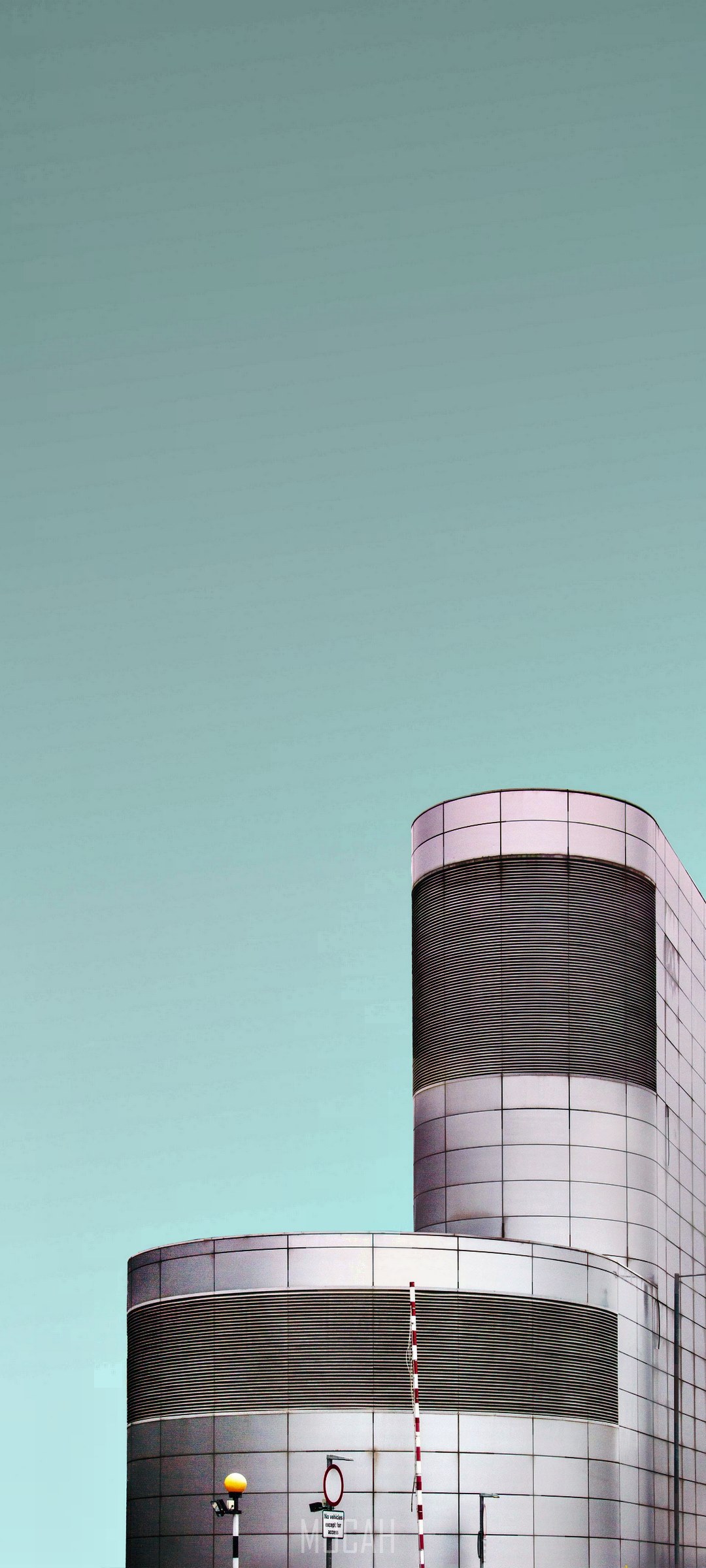 Modern building with rounded facade HD Phone Wallpaper