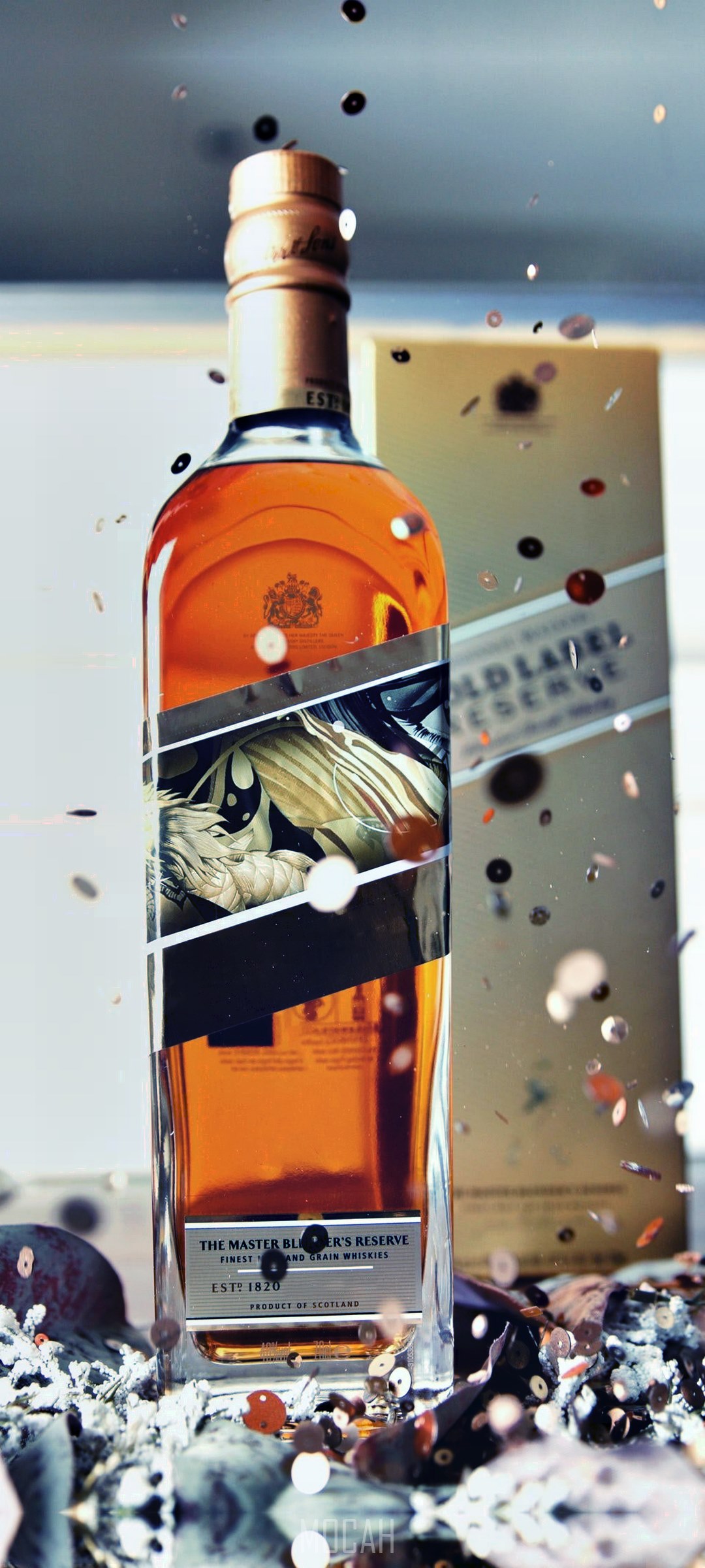 Johnnie Walker Gold Label Reserve Scotch Whisky Bottle HD Phone Wallpaper