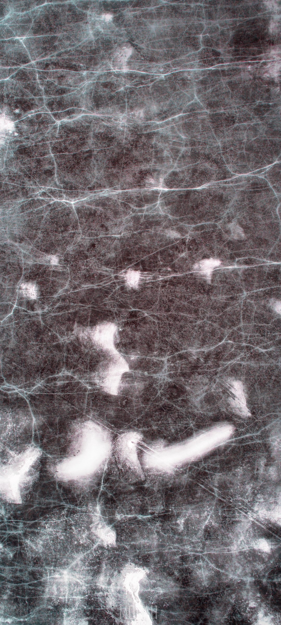 Ice texture with cracks and white patches HD Phone Wallpaper