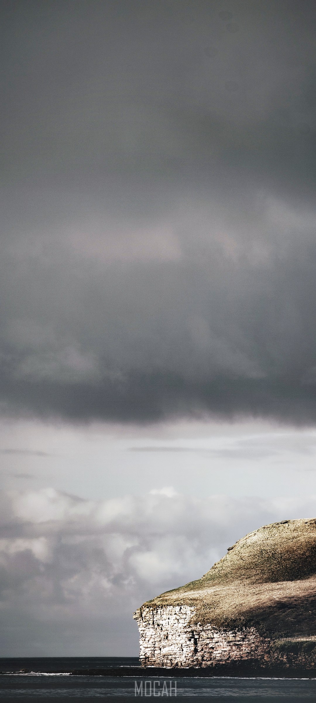 Scottish Coastline with Dramatic Clouds HD Phone Wallpaper