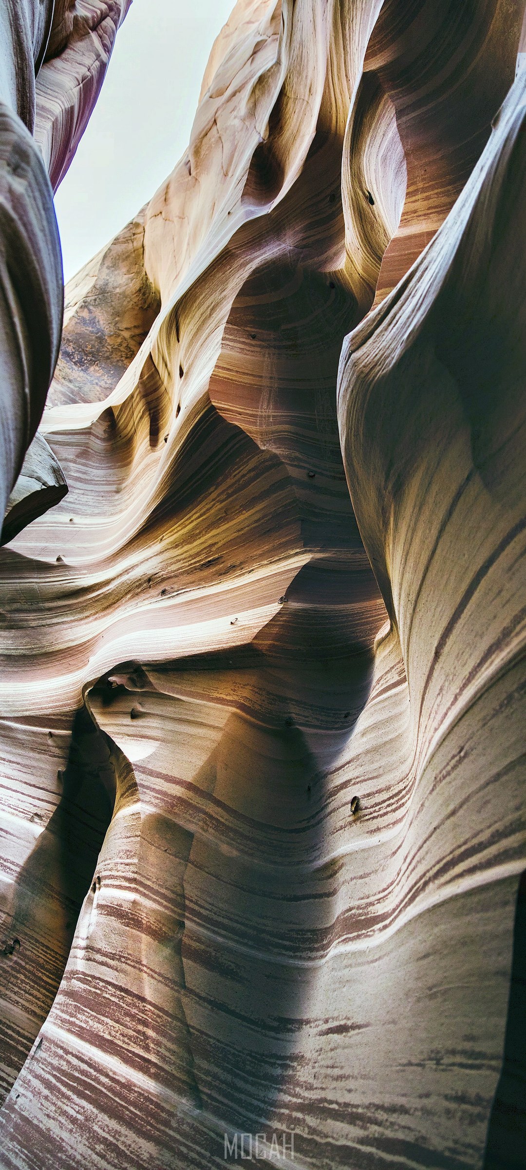 Zebra Slot Canyon Rock Formation HD Phone Wallpaper