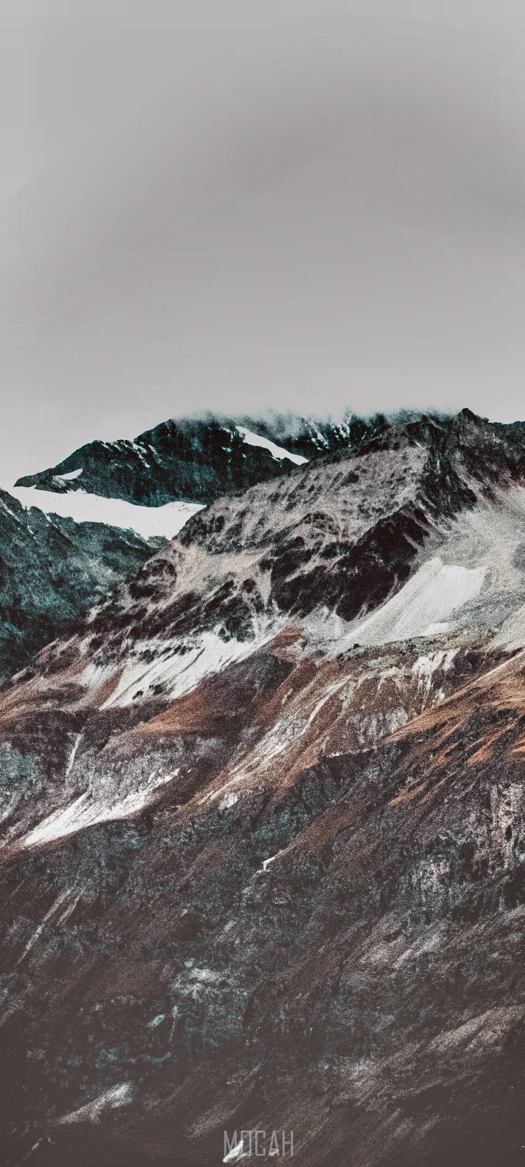 Mountain rock snow and cliff HD Phone Wallpaper