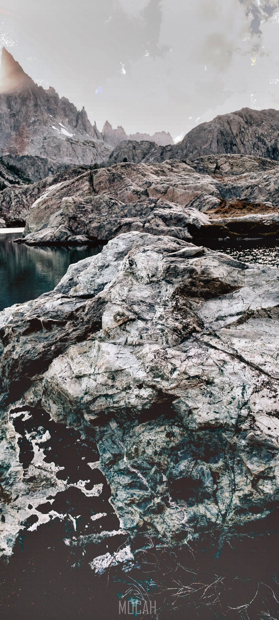 Rocky Mountain Landscape with Minaret-Like Peaks HD Phone Wallpaper