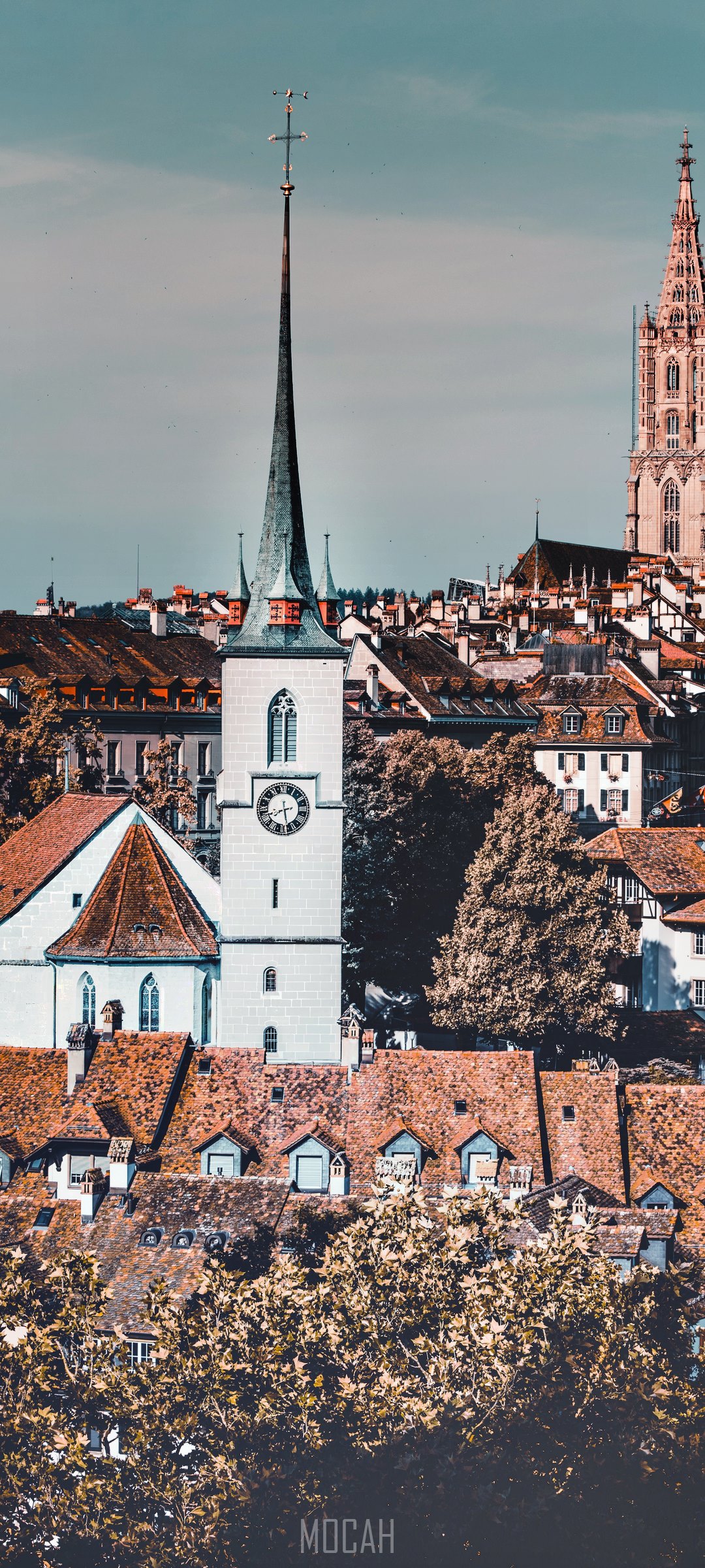 Bern Minster and Old Town HD Phone Wallpaper