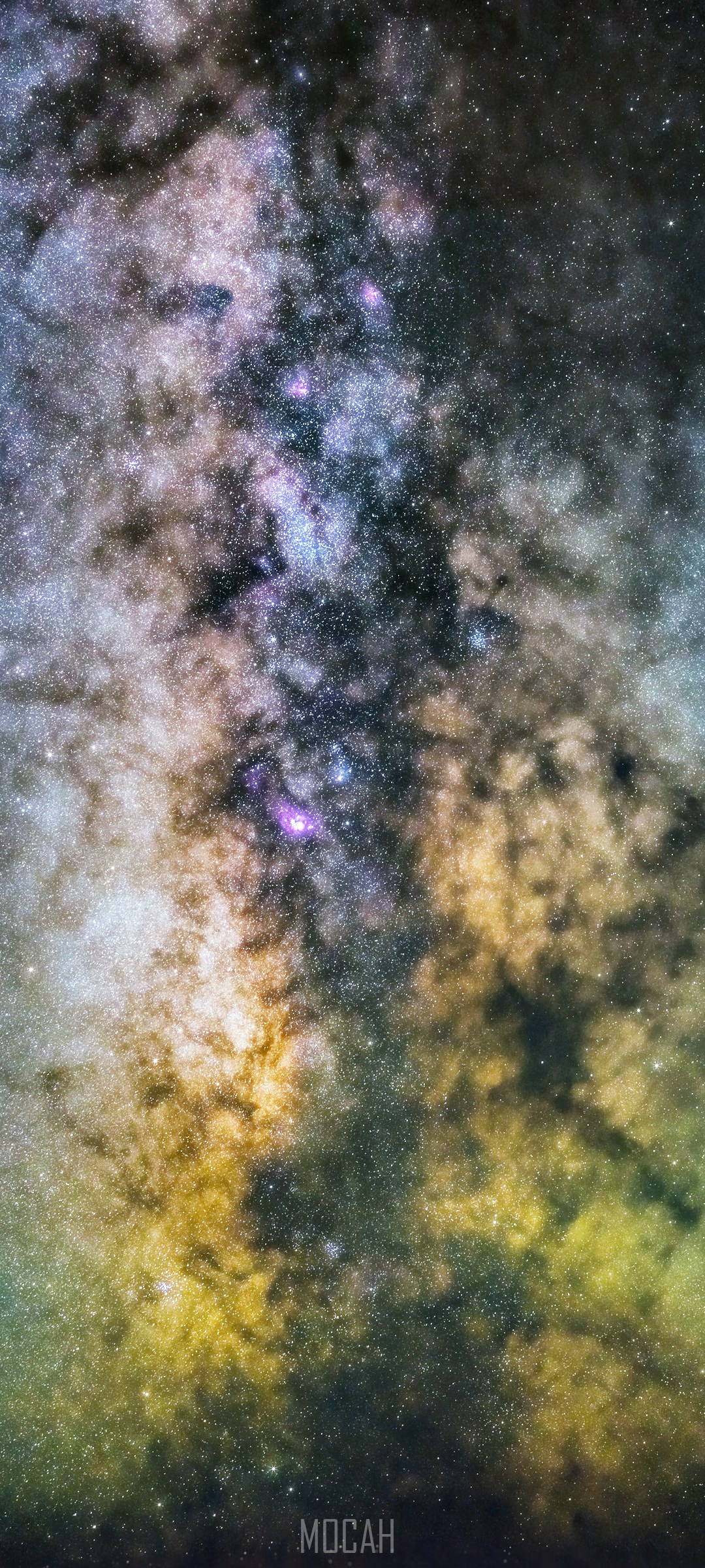 Milky Way Galaxy with Nebulae and Stars HD Phone Wallpaper