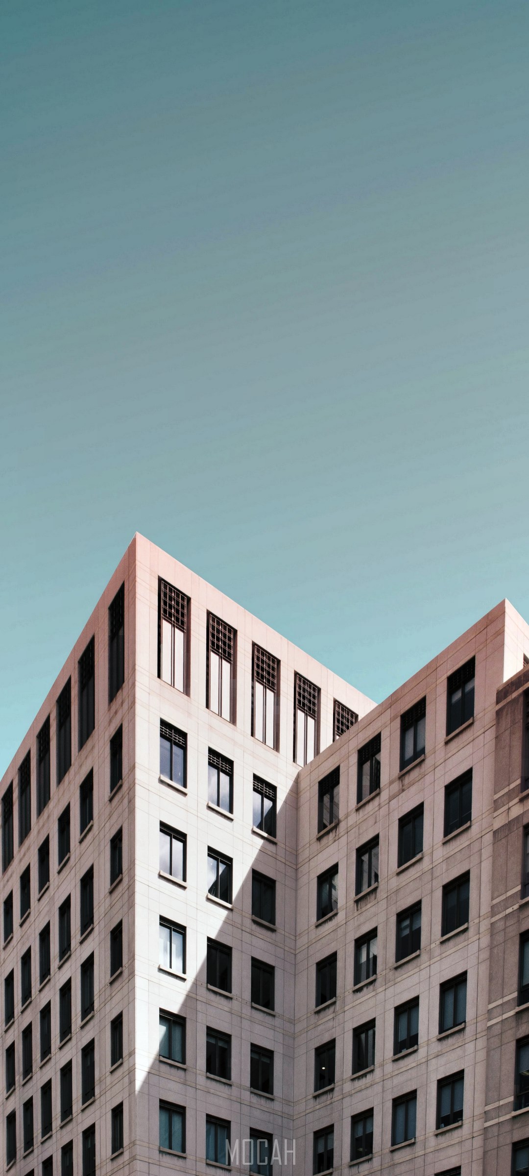 Modern building with geometric shadows HD Phone Wallpaper