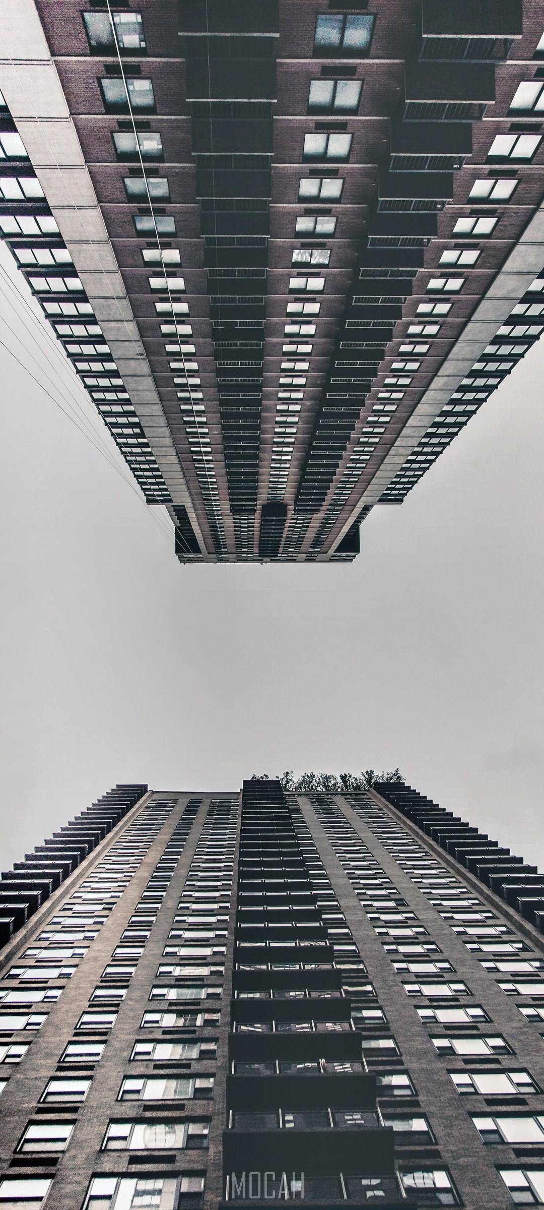 Two tall apartment buildings in New York City HD Phone Wallpaper