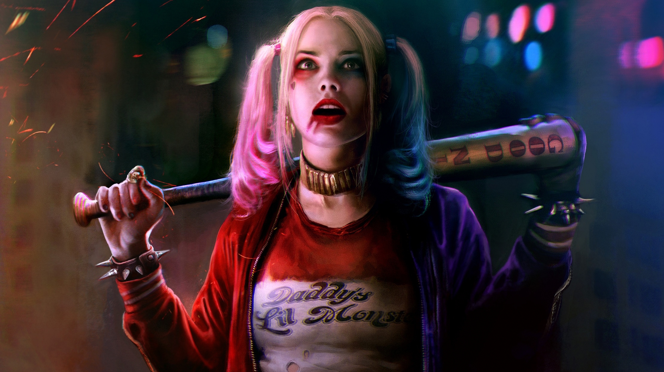 Suicide Squad 2016 Harley Quinn Hero Margot Robbie Blonde Girl Suicide Squad 2016 Harley Quinn Hero Margot Robbie Blonde Girl
