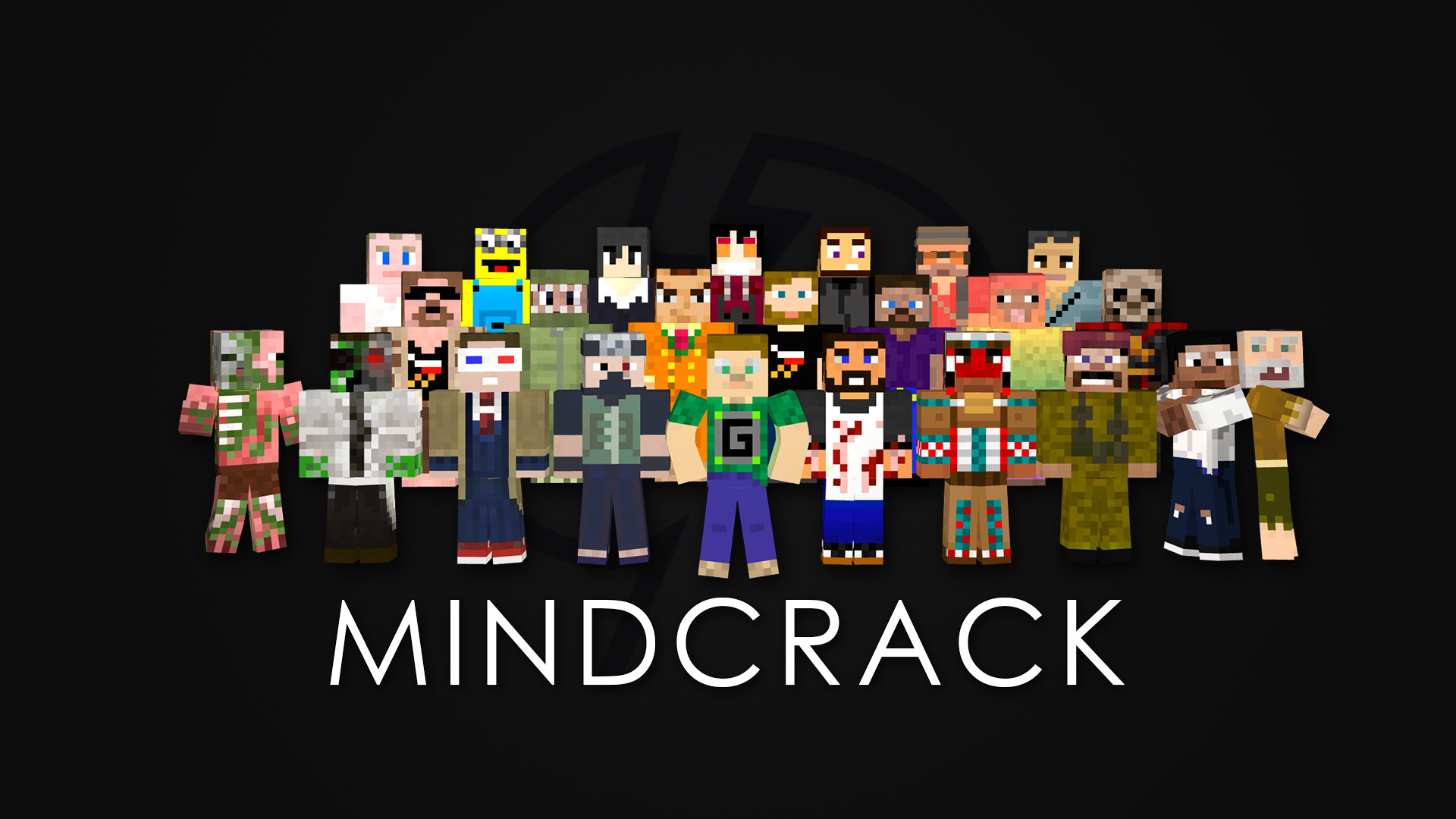 Mindcrack Minecraft group portrait HD Wallpaper