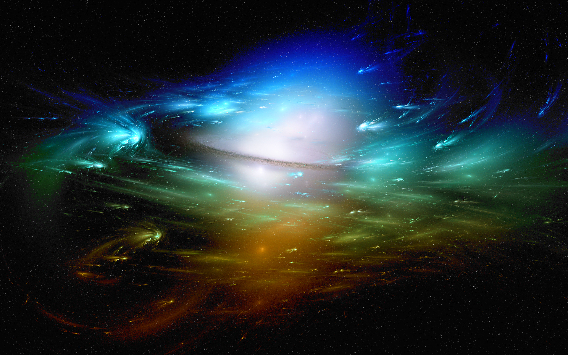 Sci Fi Space Nebula with Stars HD Wallpaper