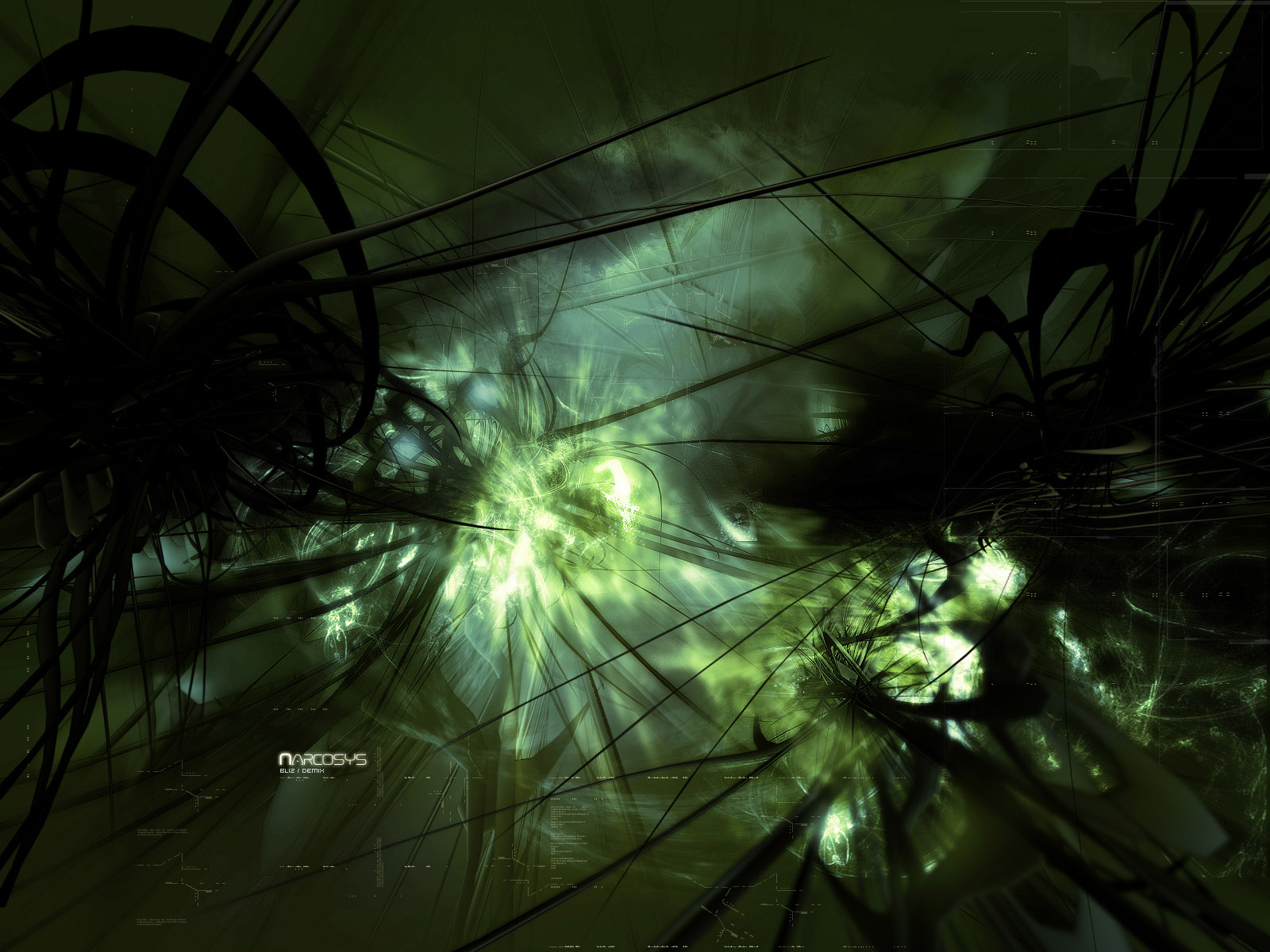 Abstract Green Pattern HD Wallpaper