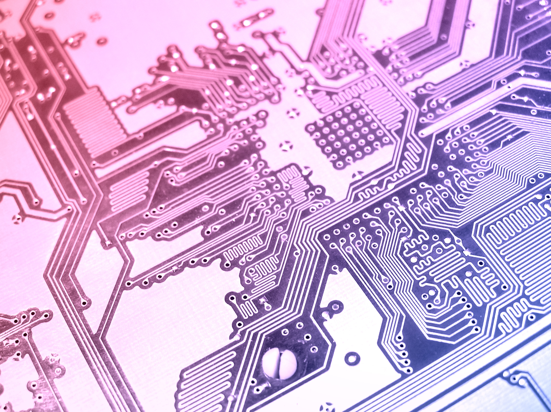 Close-up of a printed circuit board HD Wallpaper