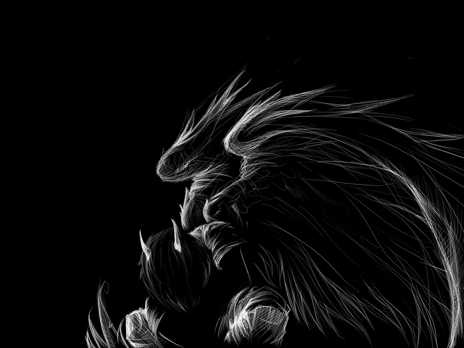 Fallen Angel in the Dark HD Wallpaper