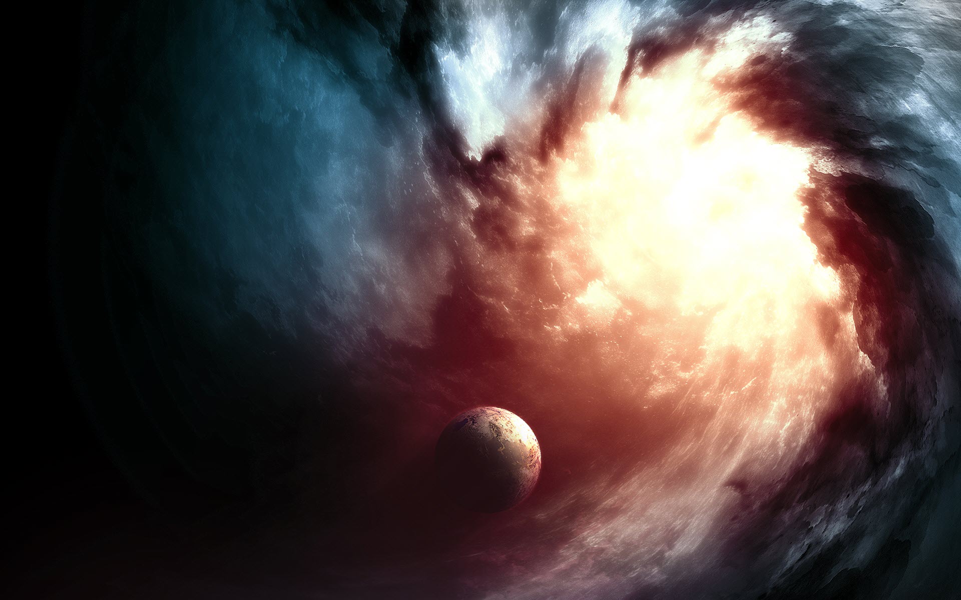 Sci Fi Space Planet Nebula HD Wallpaper