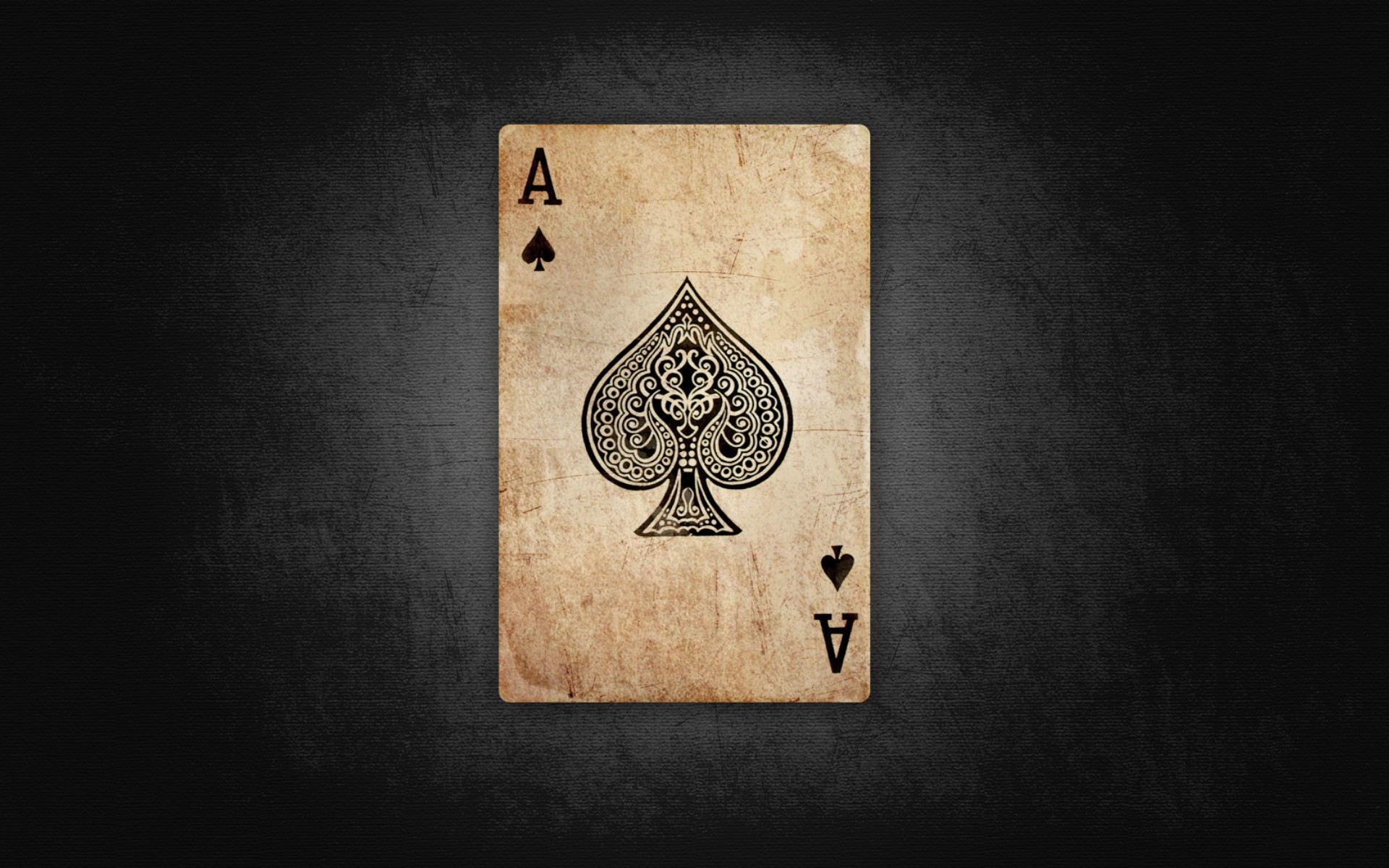Ace of Spades Playing Card HD Wallpaper