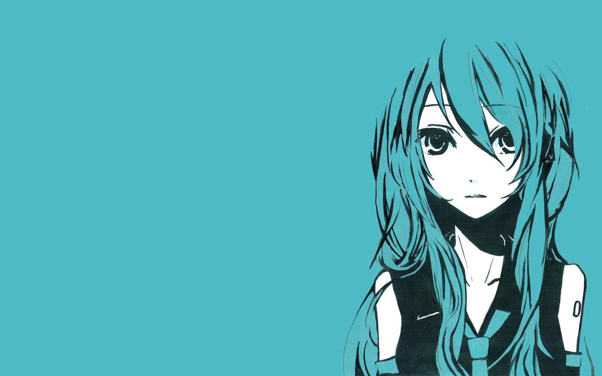 Hatsune Miku from Vocaloid HD Wallpaper