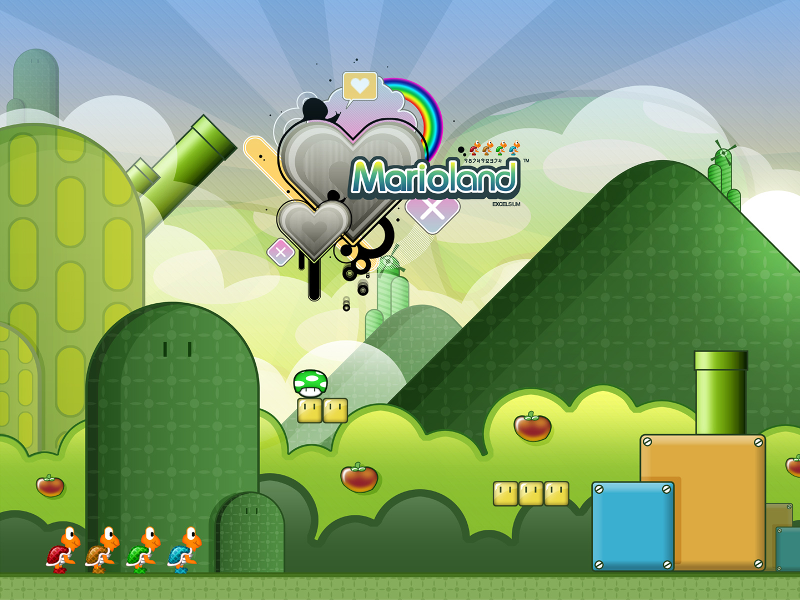 Mario from Marioland HD Wallpaper