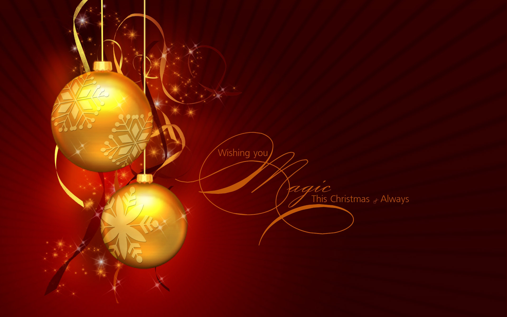 Christmas Ornaments with Magic This Christmas Always HD Wallpaper