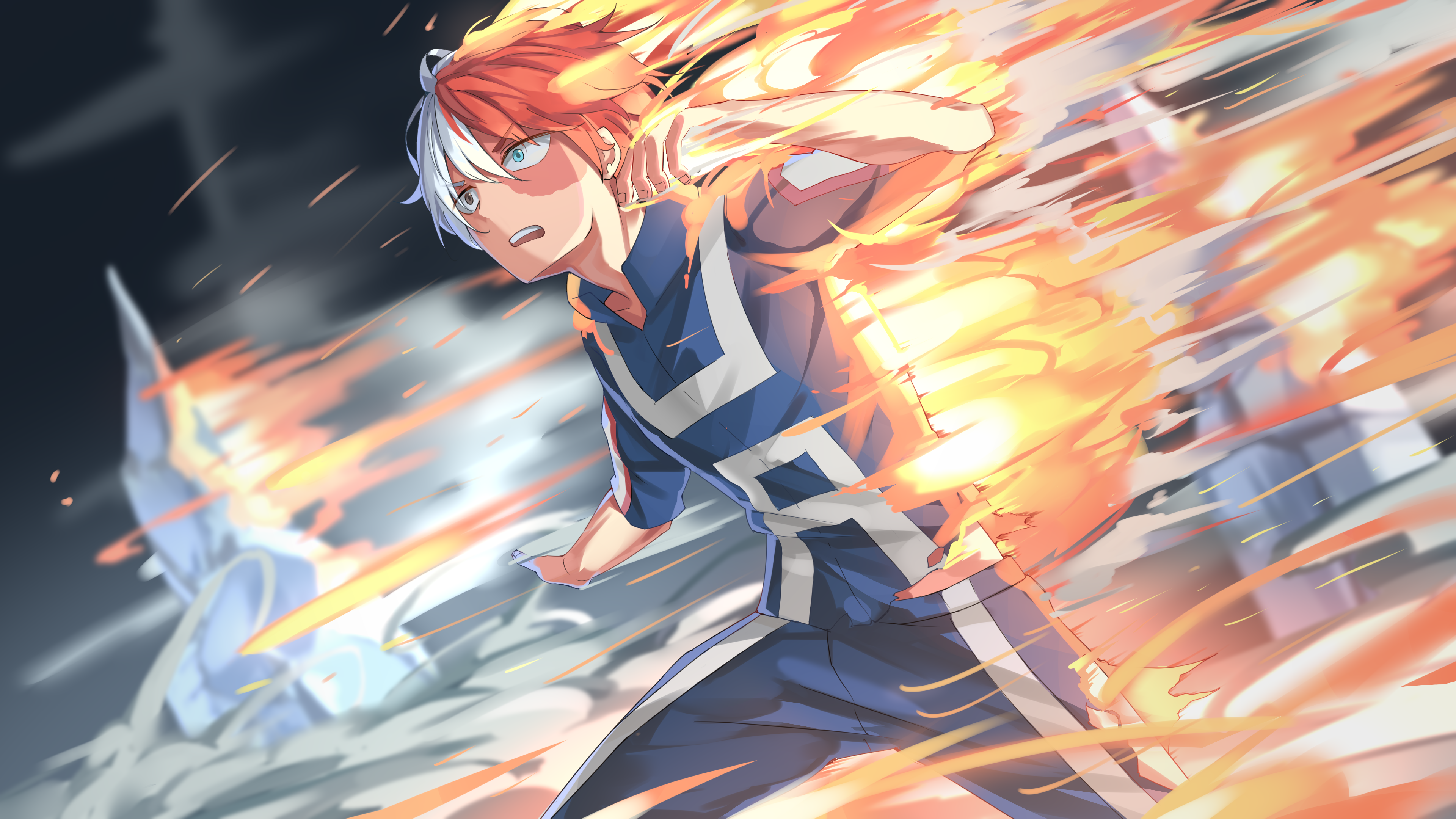 Shouto Todoroki from My Hero Academia HD Wallpaper