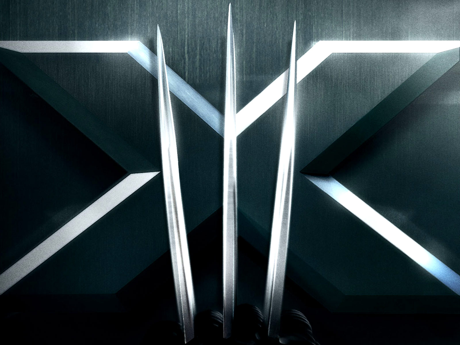 Wolverine's Claws on X-Men Background HD Wallpaper