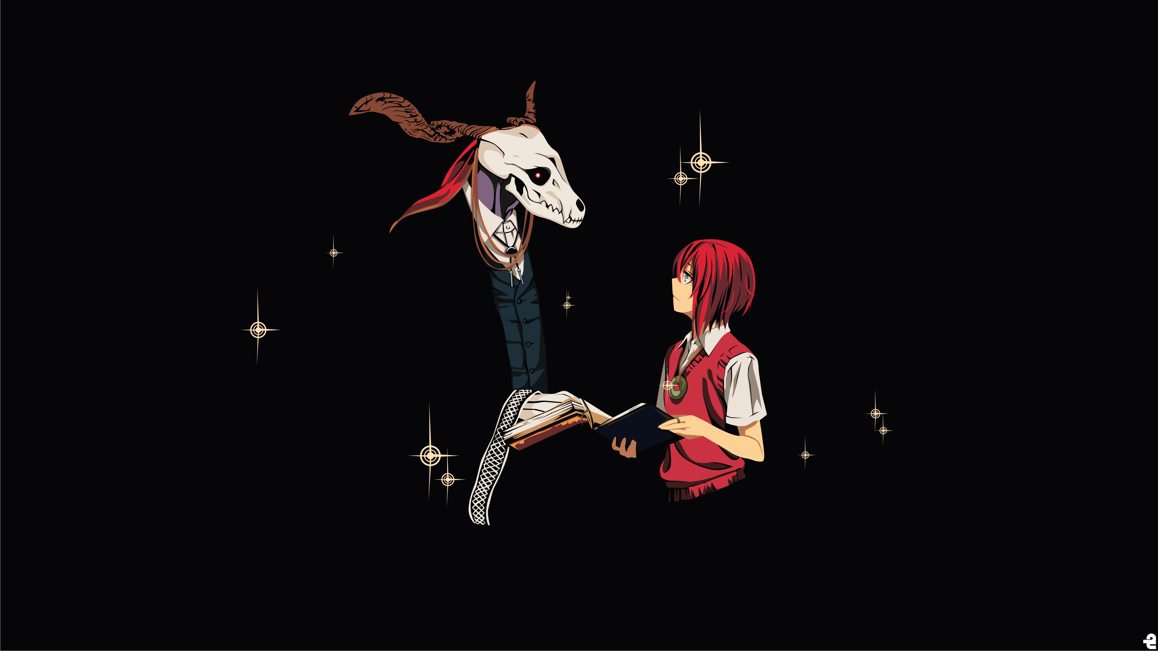 Chise Hatori and Elias Ainsworth from The Ancient Magus Bride HD Wallpaper