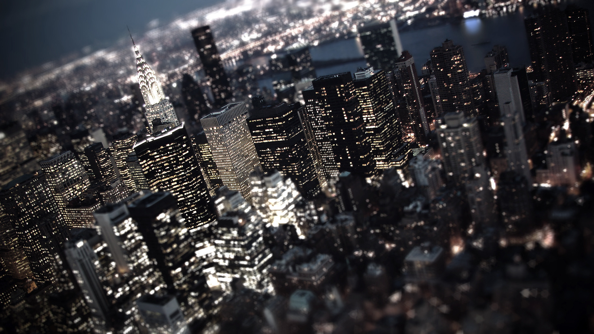 New York City Skyline at Night HD Wallpaper