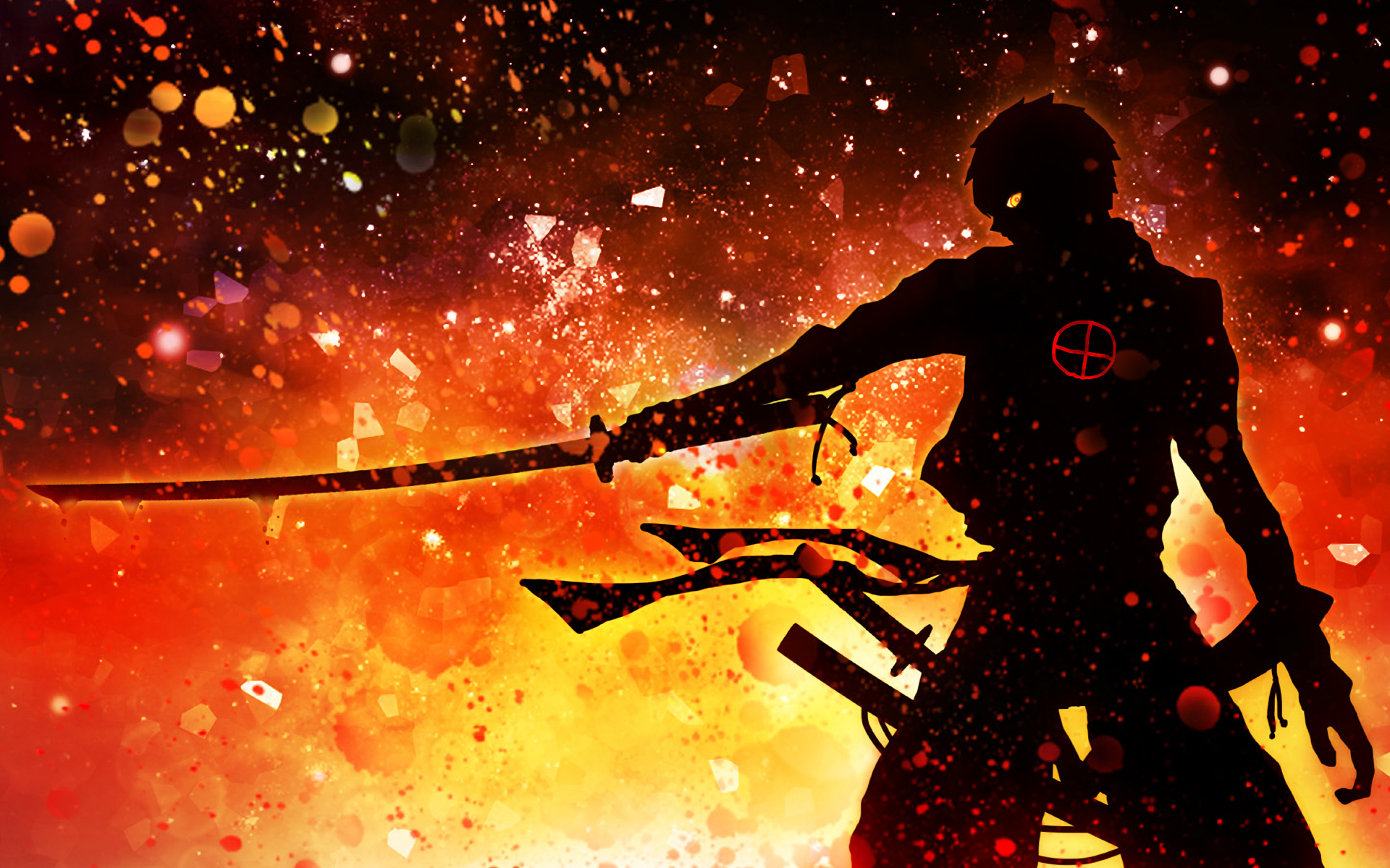 Toyohisa Shimazu with a sword HD Wallpaper