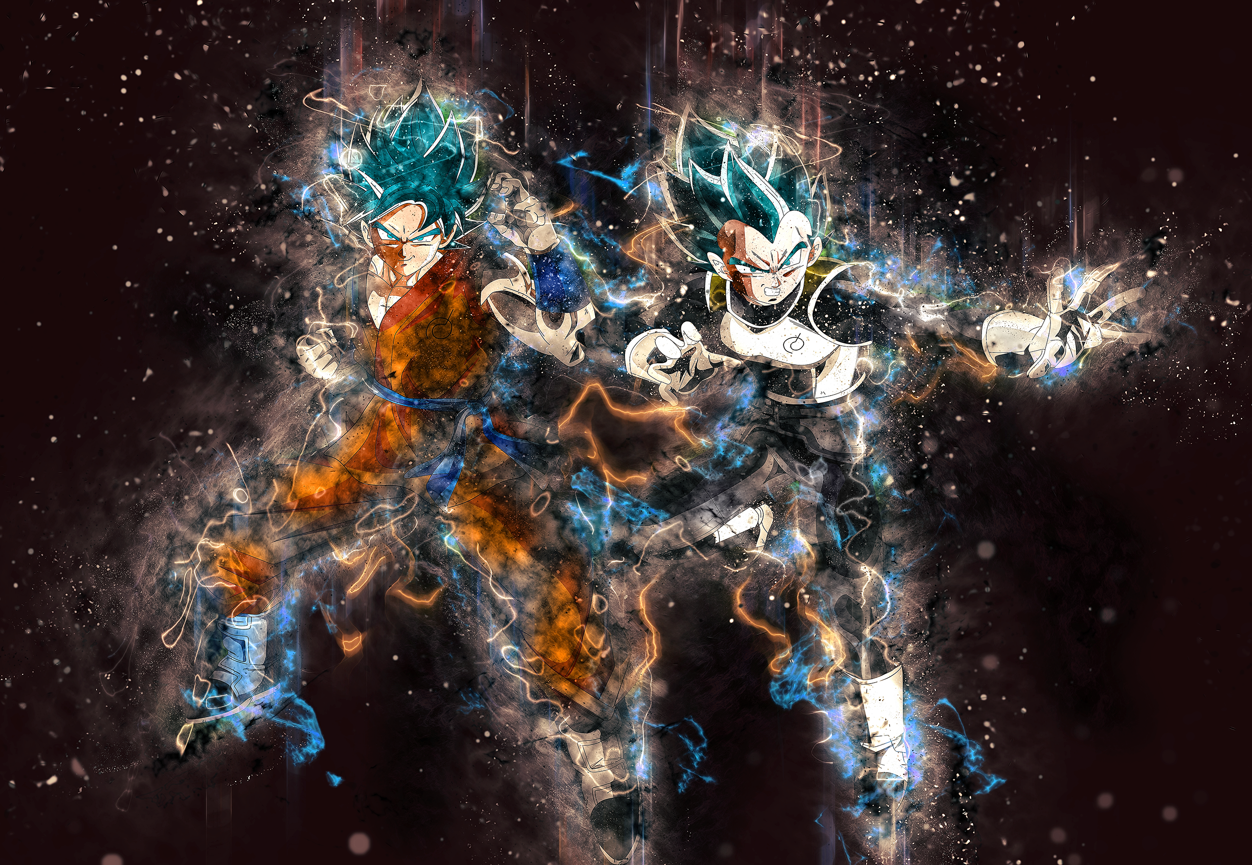 Goku and Vegeta from Dragon Ball Super HD Wallpaper