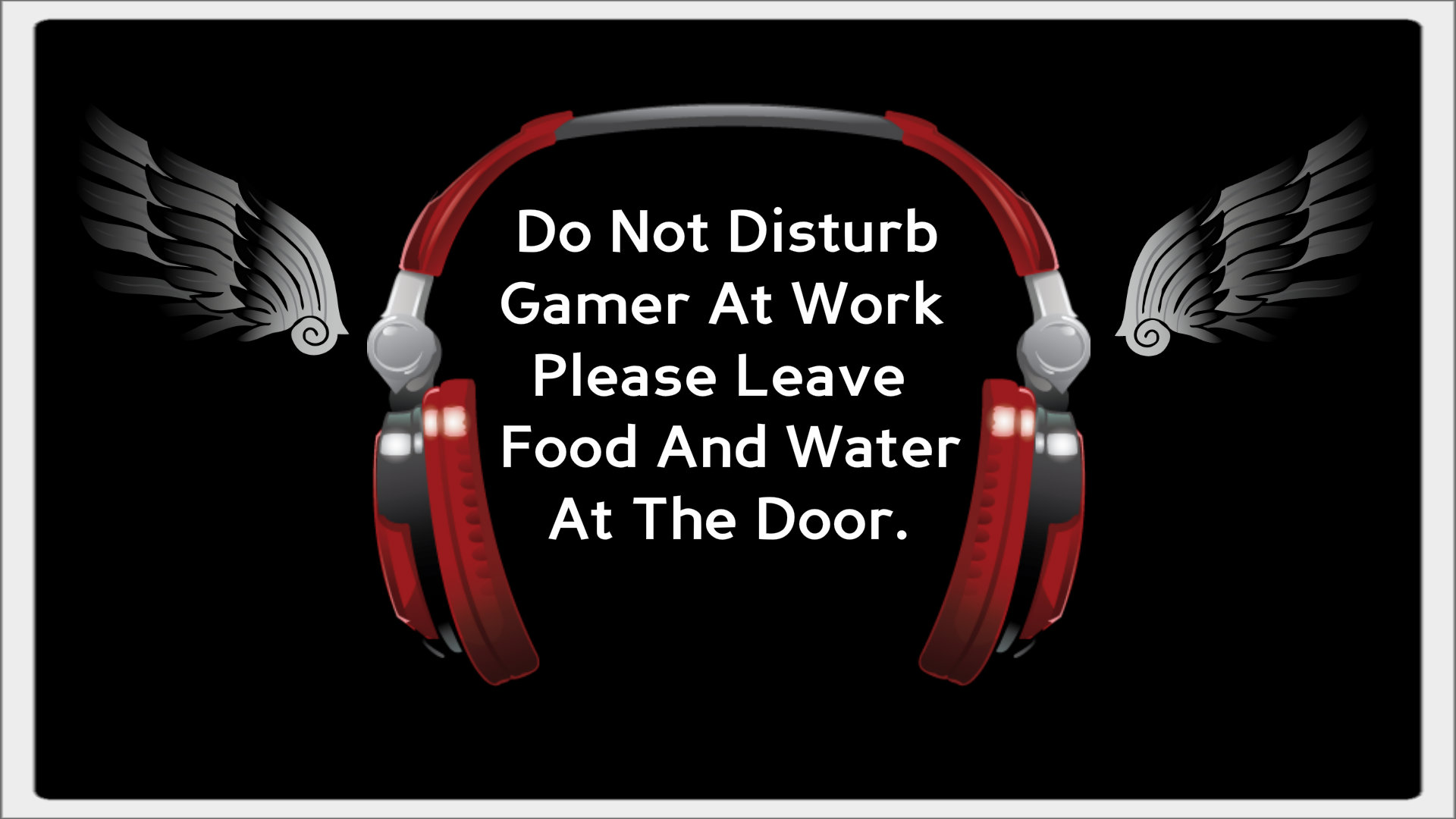 Do Not Disturb Gamer At Work Sign HD Wallpaper