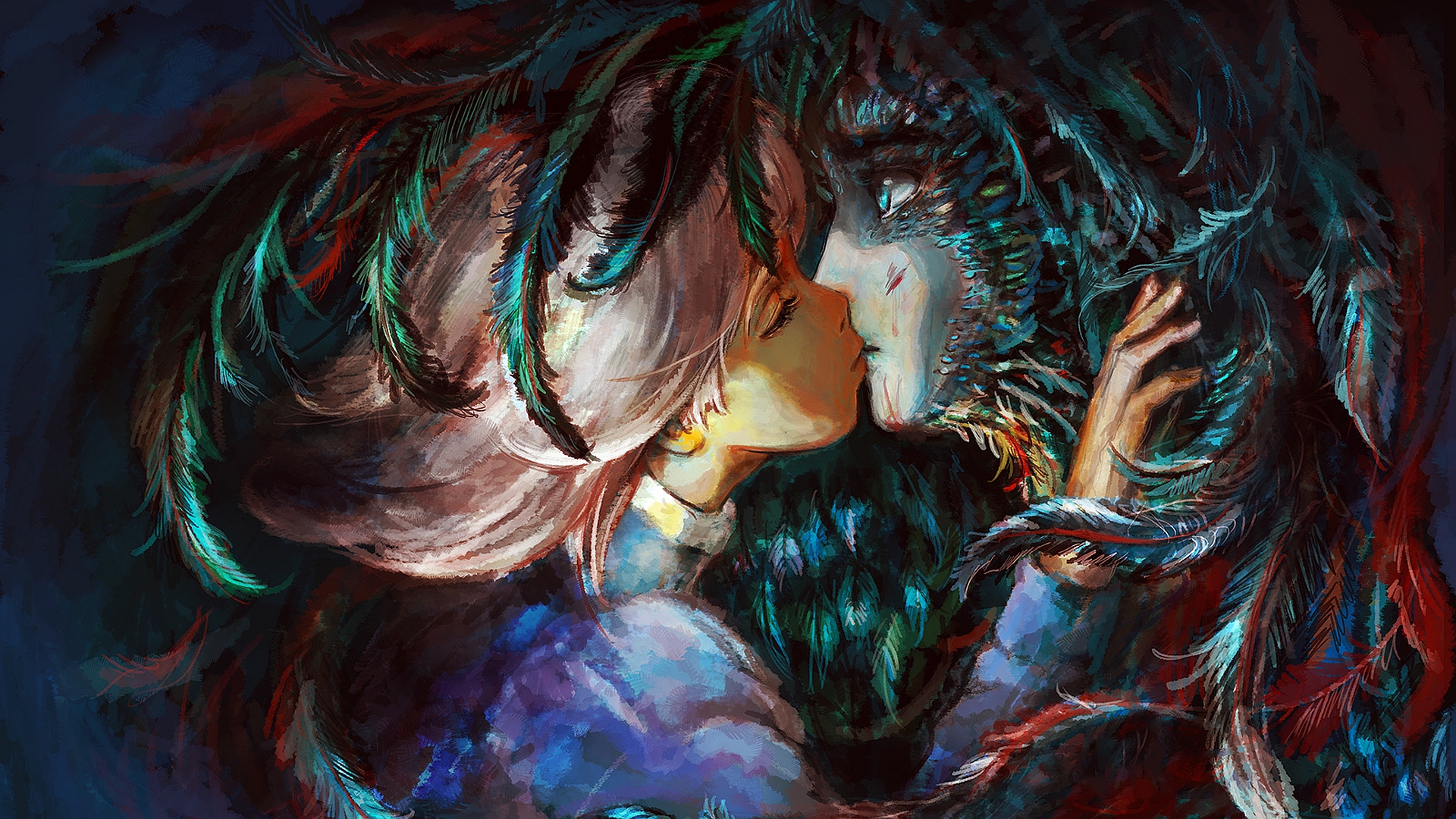 Howl's Moving Castle: Howl and Sophie Kissing HD Wallpaper