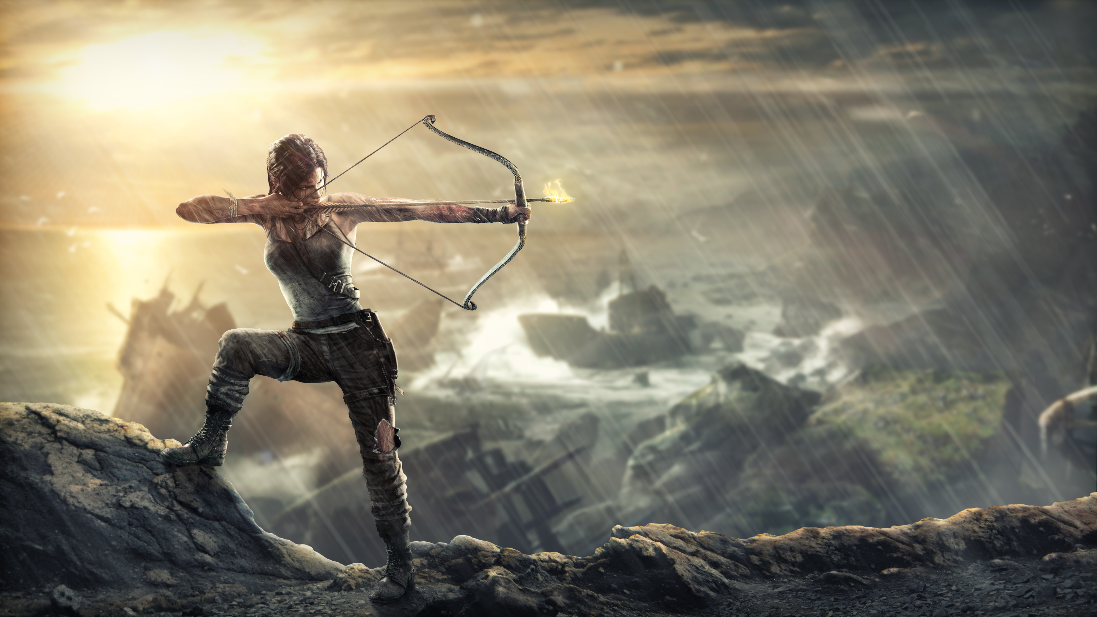 Lara Croft from Tomb Raider Archer HD Wallpaper