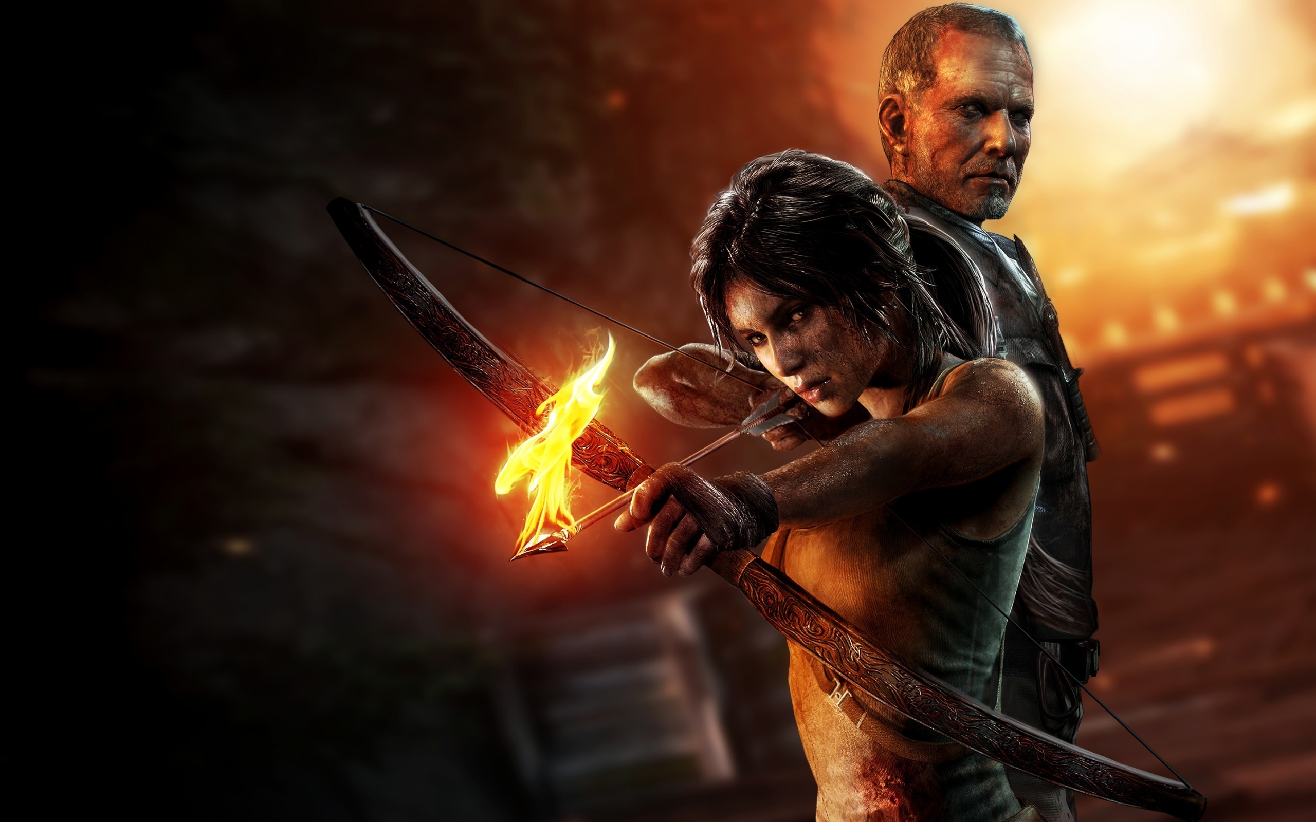 Lara Croft and Conrad Roth from Tomb Raider HD Wallpaper