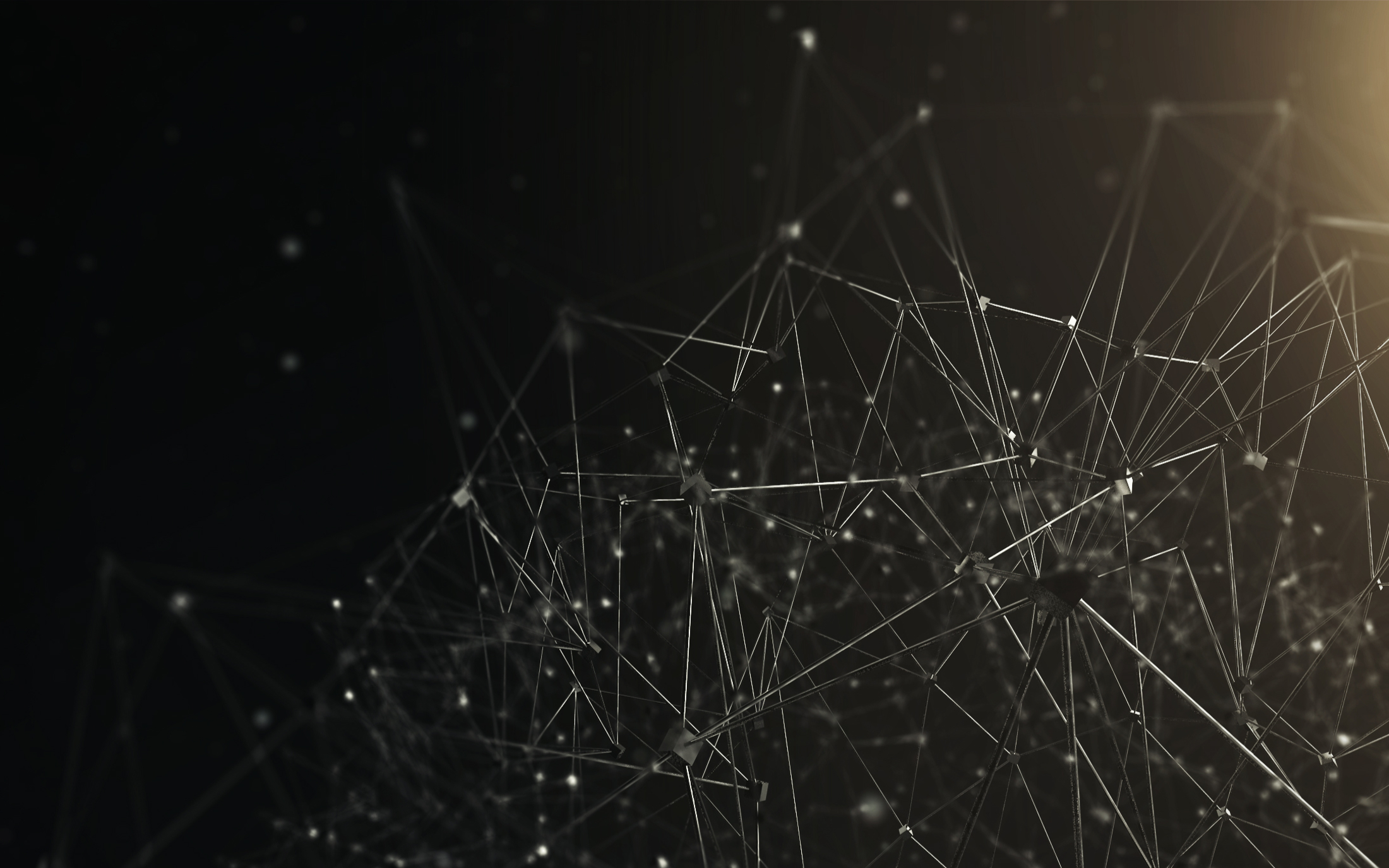 Abstract network of lines and nodes HD Wallpaper
