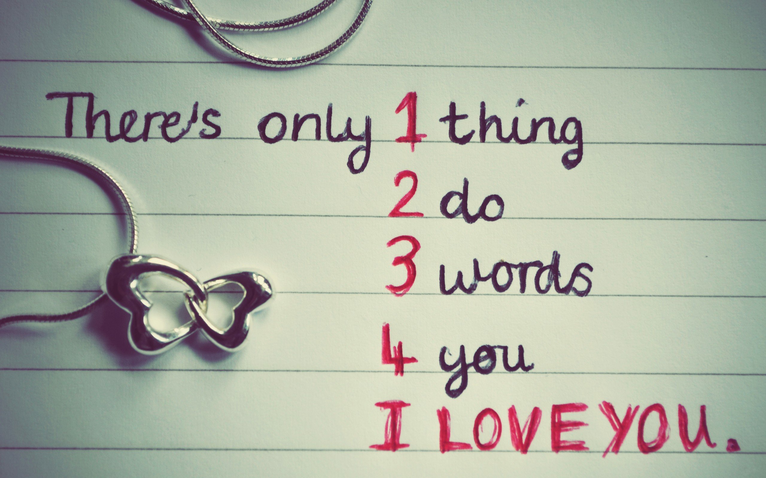 Quote about love with a necklace HD Wallpaper