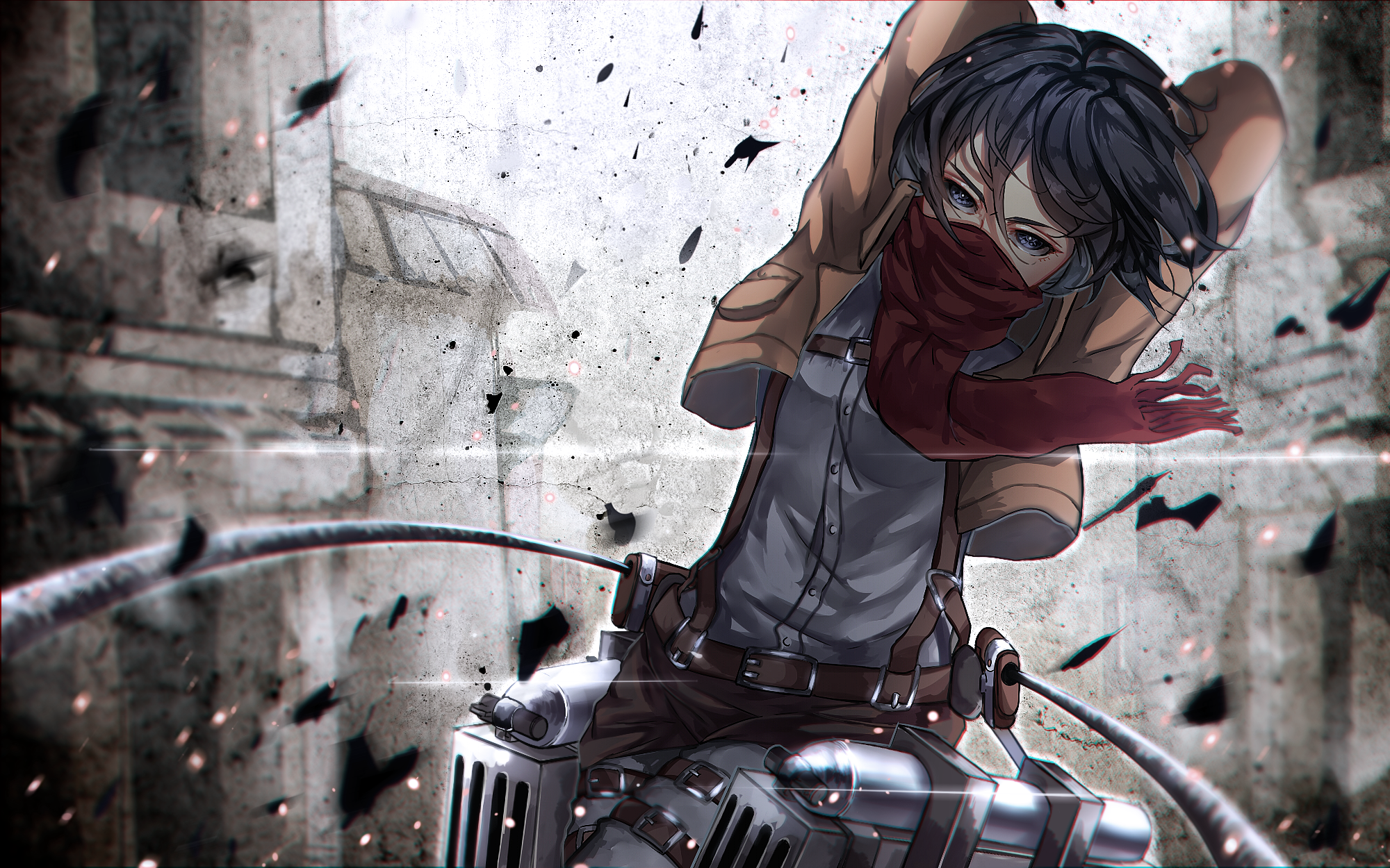 Mikasa Ackerman from Attack on Titan HD Wallpaper