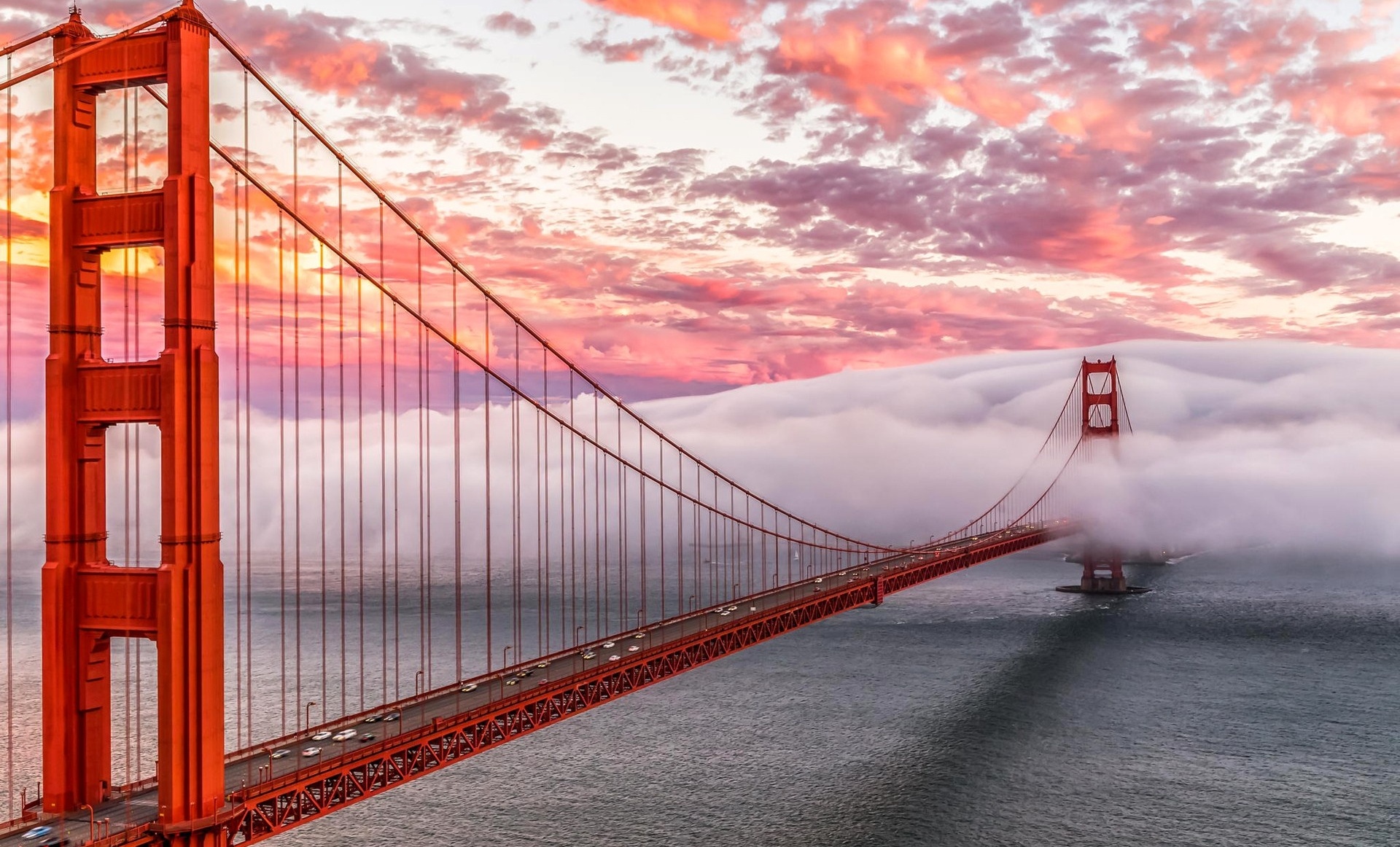 Golden Gate Bridge San Francisco Fog HD Wallpaper