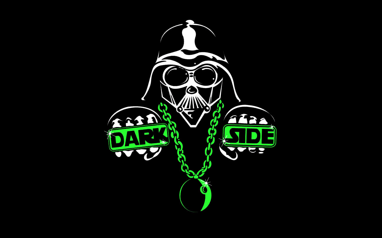 Darth Vader with 'Dark Side' chain and Death Star pendant HD Wallpaper