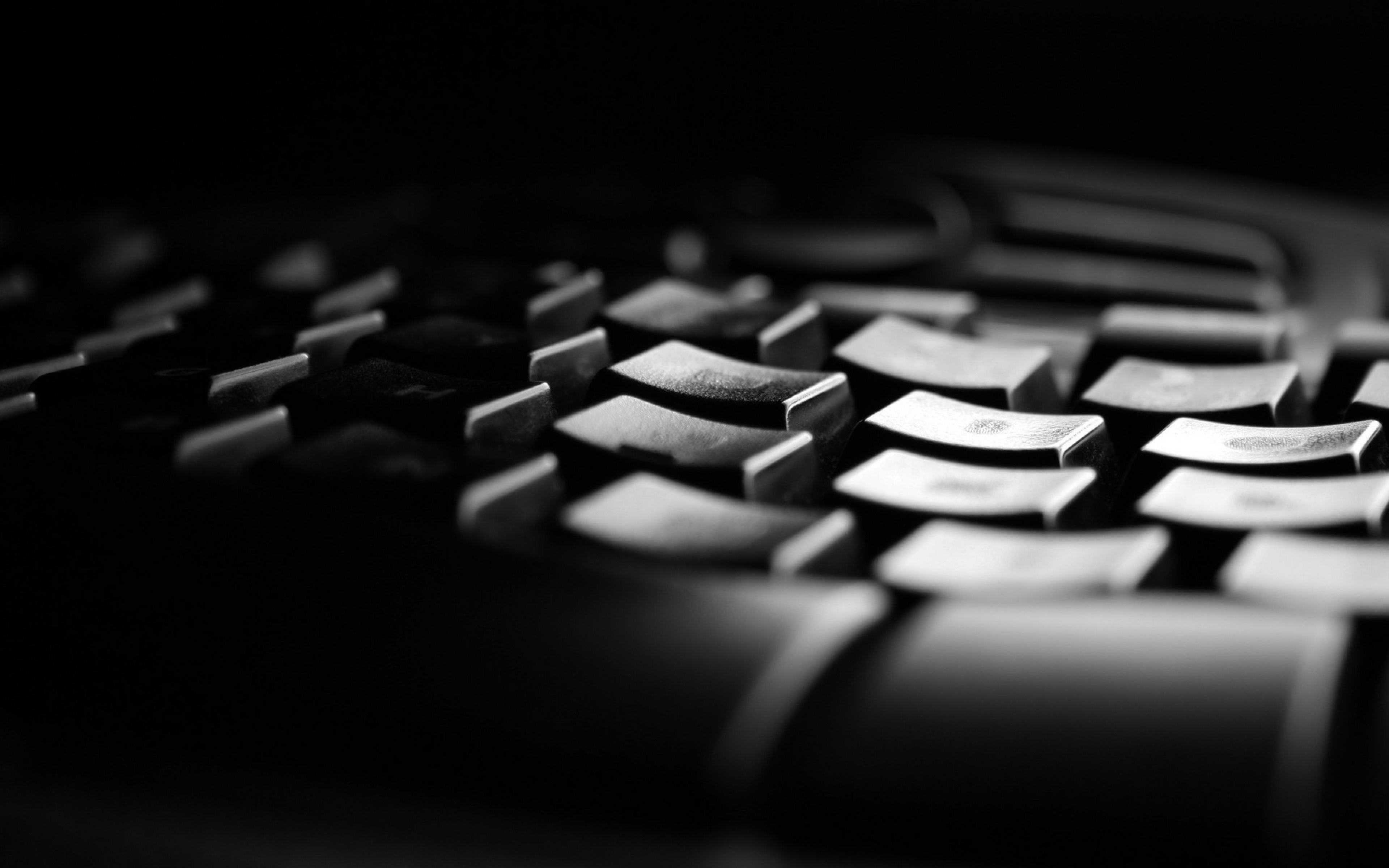 Close-up of a black keyboard HD Wallpaper