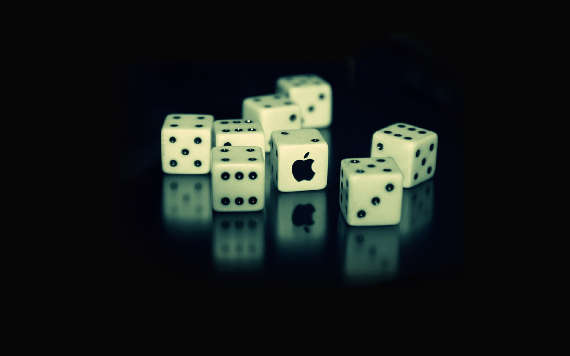 Dice with Apple logo HD Wallpaper